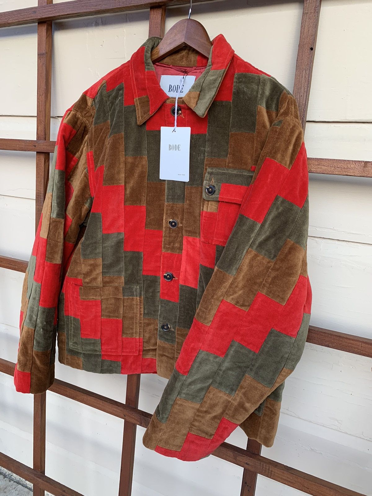 Bode RARE GRAIL Bode patch textile jacket Size US XL / EU 56 / 4 - 2 Thumbnail