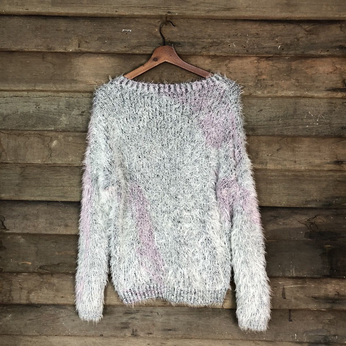 Homespun Knitwear Chip Chip Sweet faded Shag Shaggy Fur Mohair Knitwear #6692 Size US M / EU 48-50 / 2 - 11 Thumbnail