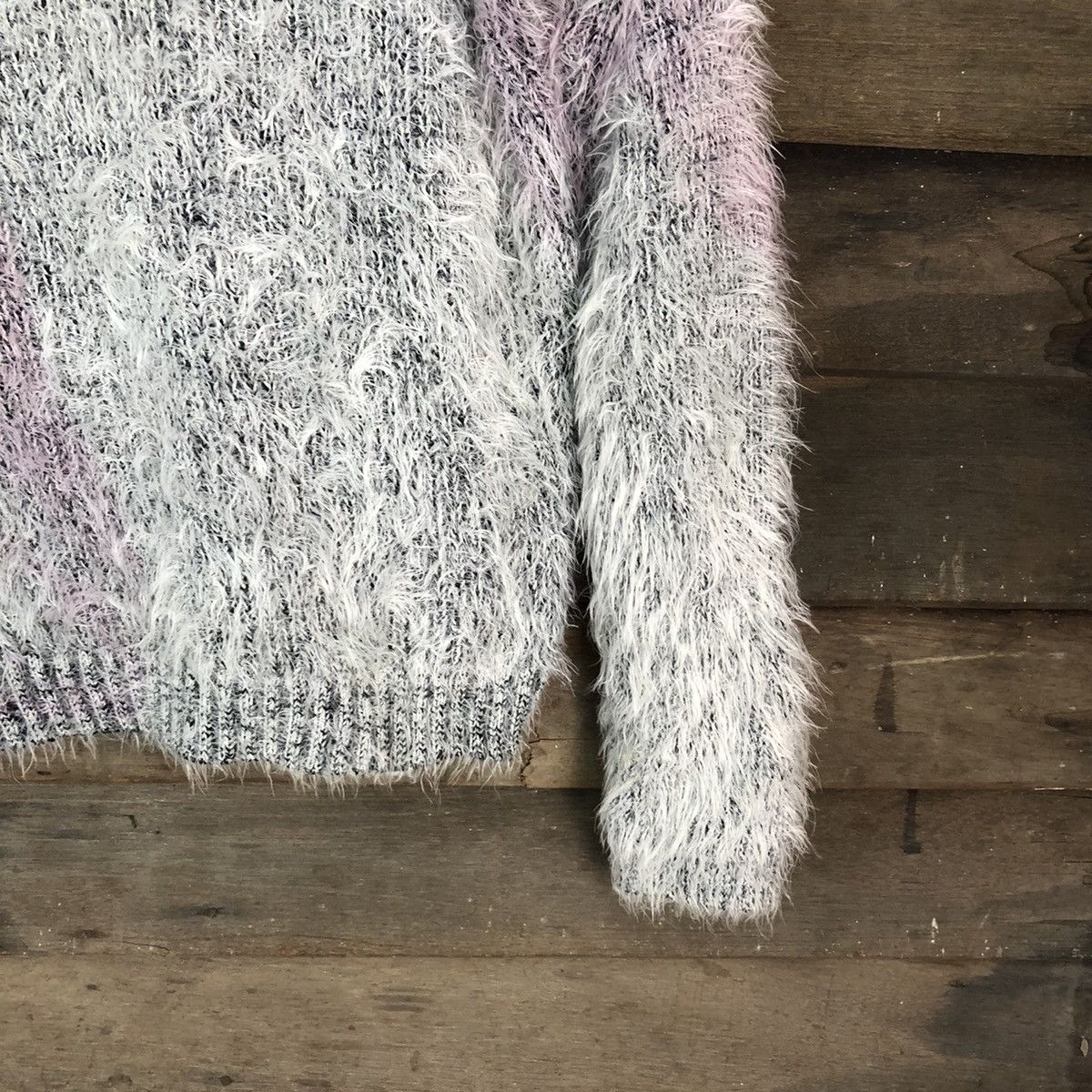 Homespun Knitwear Chip Chip Sweet faded Shag Shaggy Fur Mohair Knitwear #6692 Size US M / EU 48-50 / 2 - 13 Thumbnail