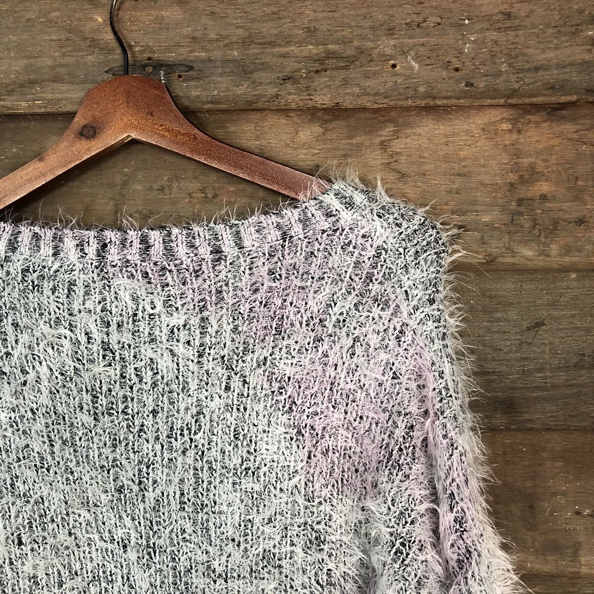 Homespun Knitwear Chip Chip Sweet faded Shag Shaggy Fur Mohair Knitwear #6692 Size US M / EU 48-50 / 2 - 15 Thumbnail