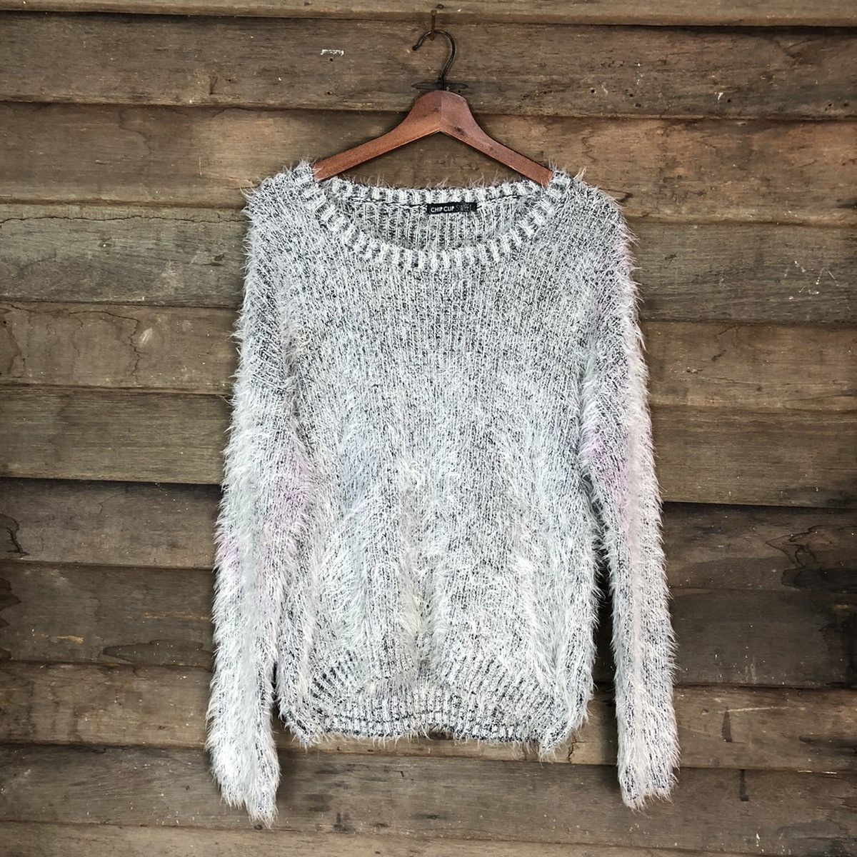 Homespun Knitwear Chip Chip Sweet faded Shag Shaggy Fur Mohair Knitwear #6692 Size US M / EU 48-50 / 2 - 1 Thumbnail