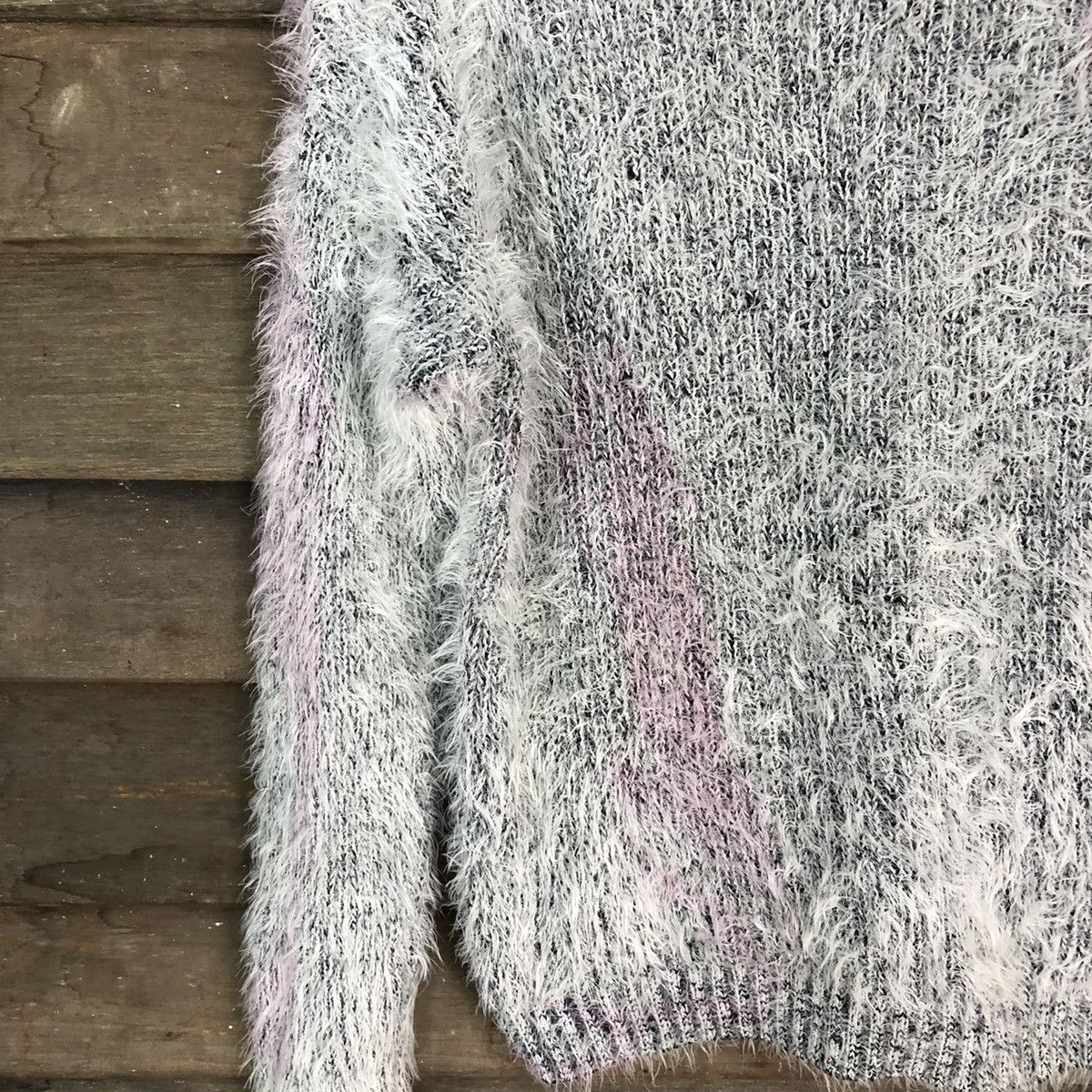 Homespun Knitwear Chip Chip Sweet faded Shag Shaggy Fur Mohair Knitwear #6692 Size US M / EU 48-50 / 2 - 14 Thumbnail