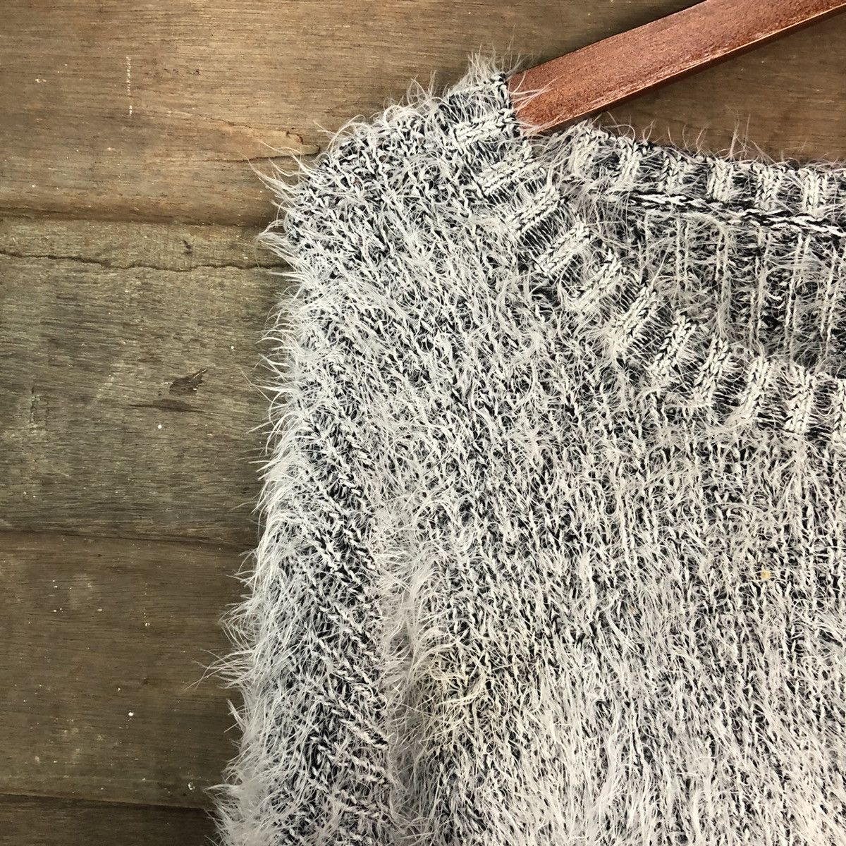 Homespun Knitwear Chip Chip Sweet faded Shag Shaggy Fur Mohair Knitwear #6692 Size US M / EU 48-50 / 2 - 6 Thumbnail