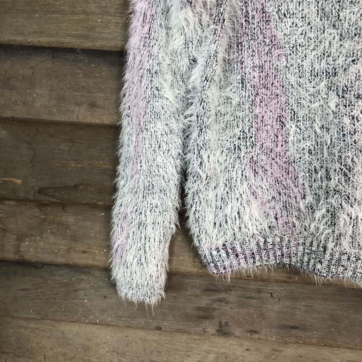 Homespun Knitwear Chip Chip Sweet faded Shag Shaggy Fur Mohair Knitwear #6692 Size US M / EU 48-50 / 2 - 12 Thumbnail