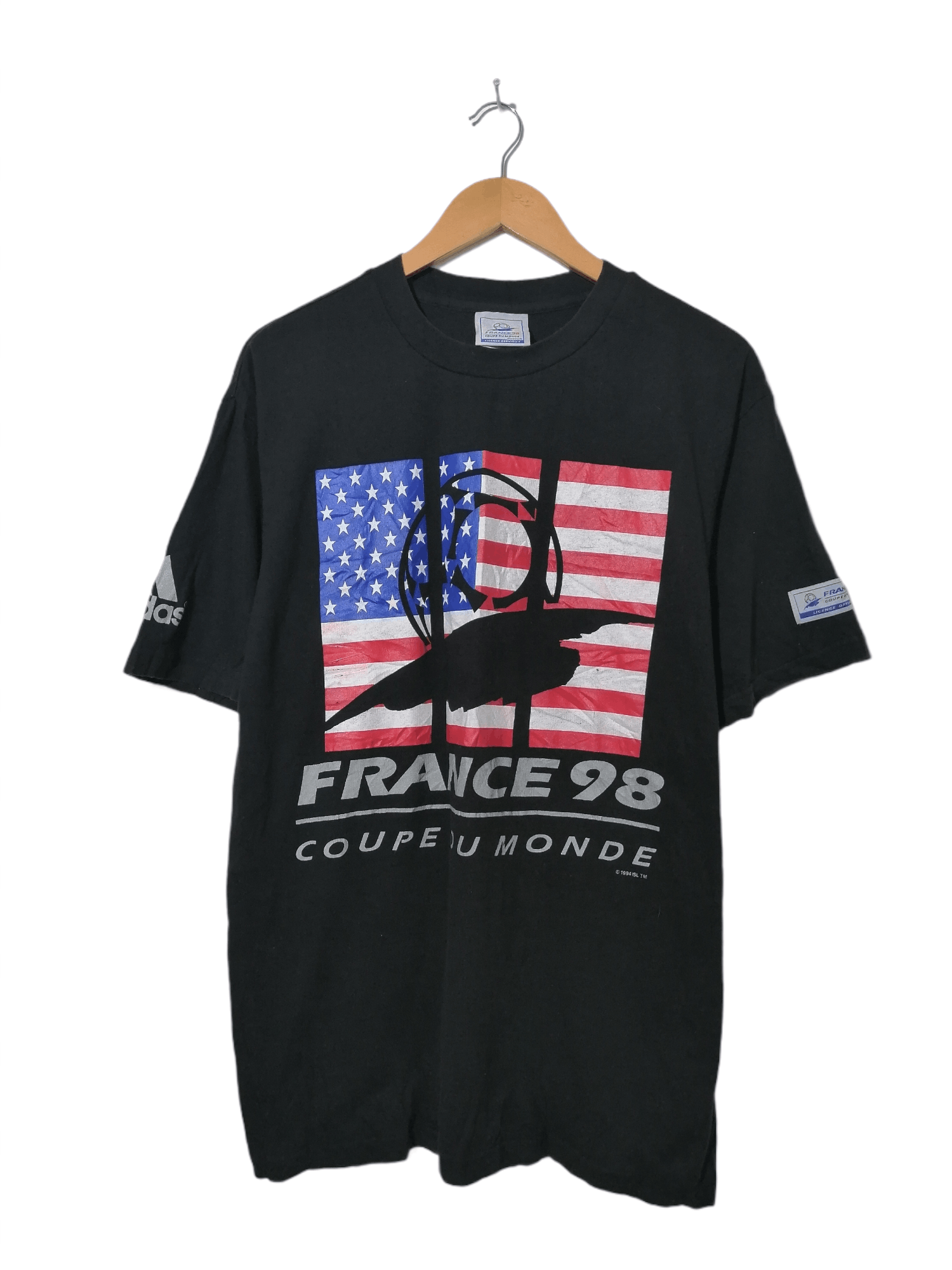 Adidas × Vintage Vintage 90s Coupe Du Monde France Tee Size US XL / EU 56 / 4 - 1 Thumbnail