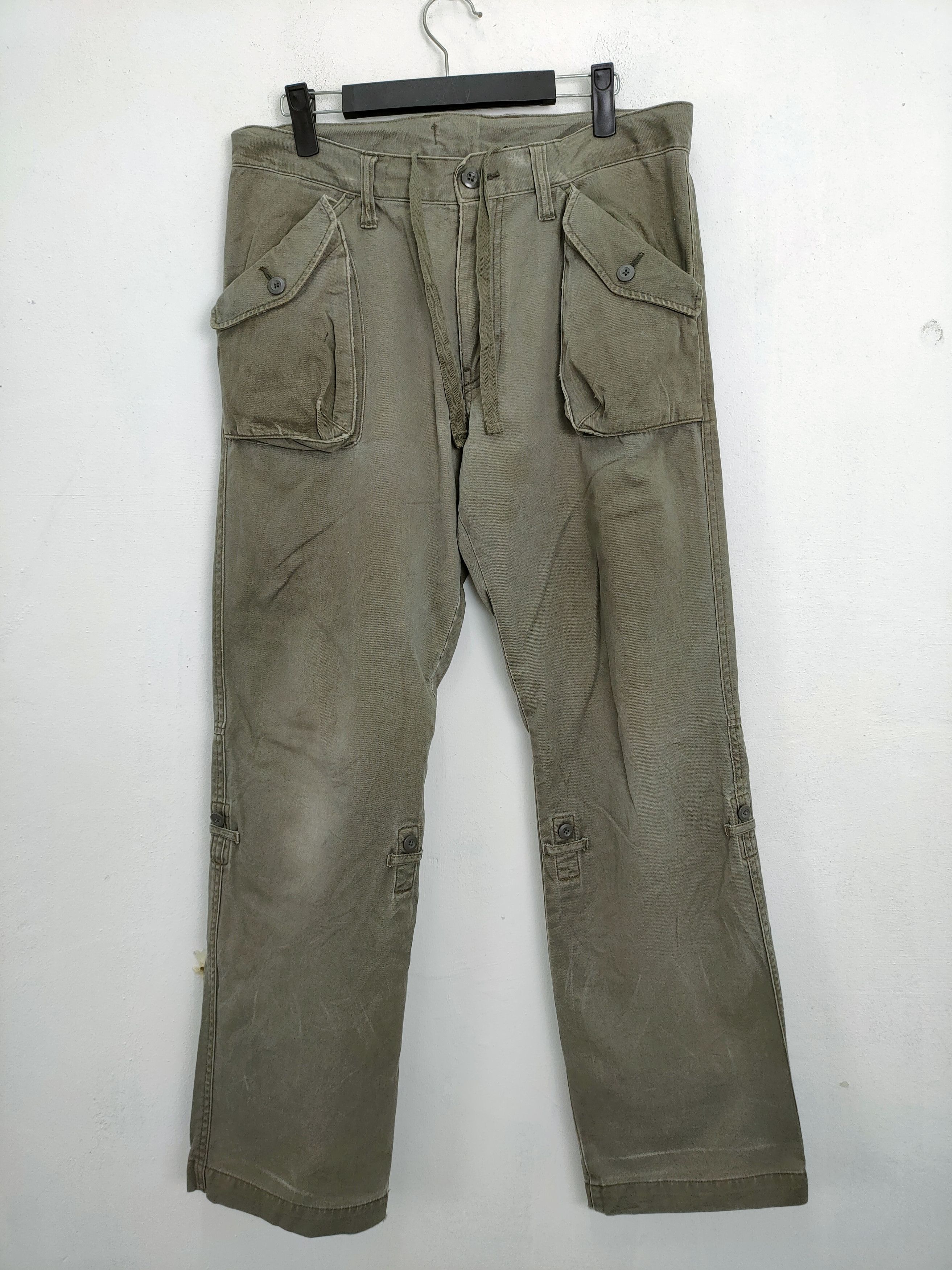 Japanese Brand VINTAGE JAPANESE BRAND FADED CARGO PANTS Size US 32 / EU 48 - 1 Thumbnail