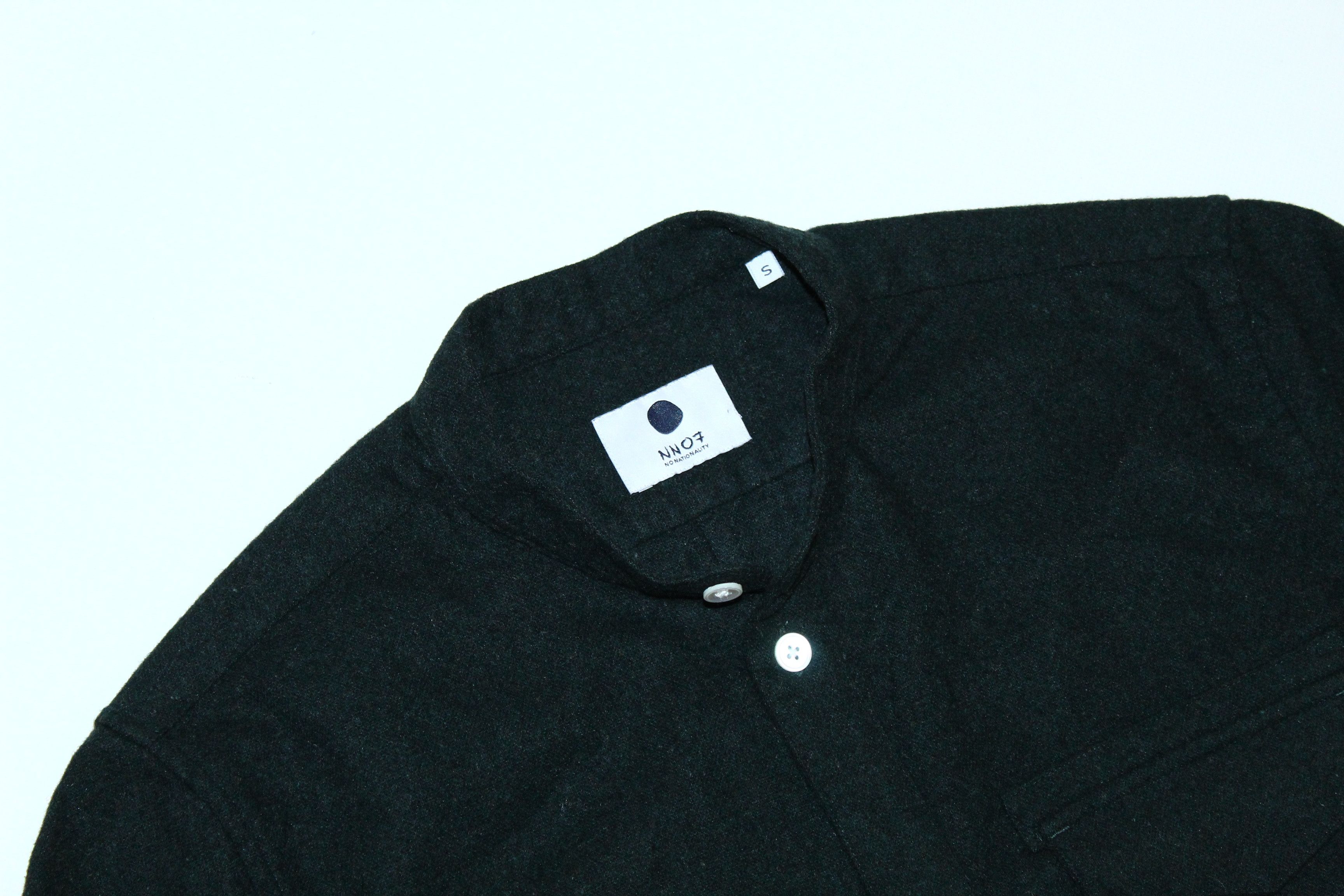 NN07 NN07 Stockholm Grandad-collar stretch-wool Overshirt Size US S / EU 44-46 / 1 - 3 Thumbnail