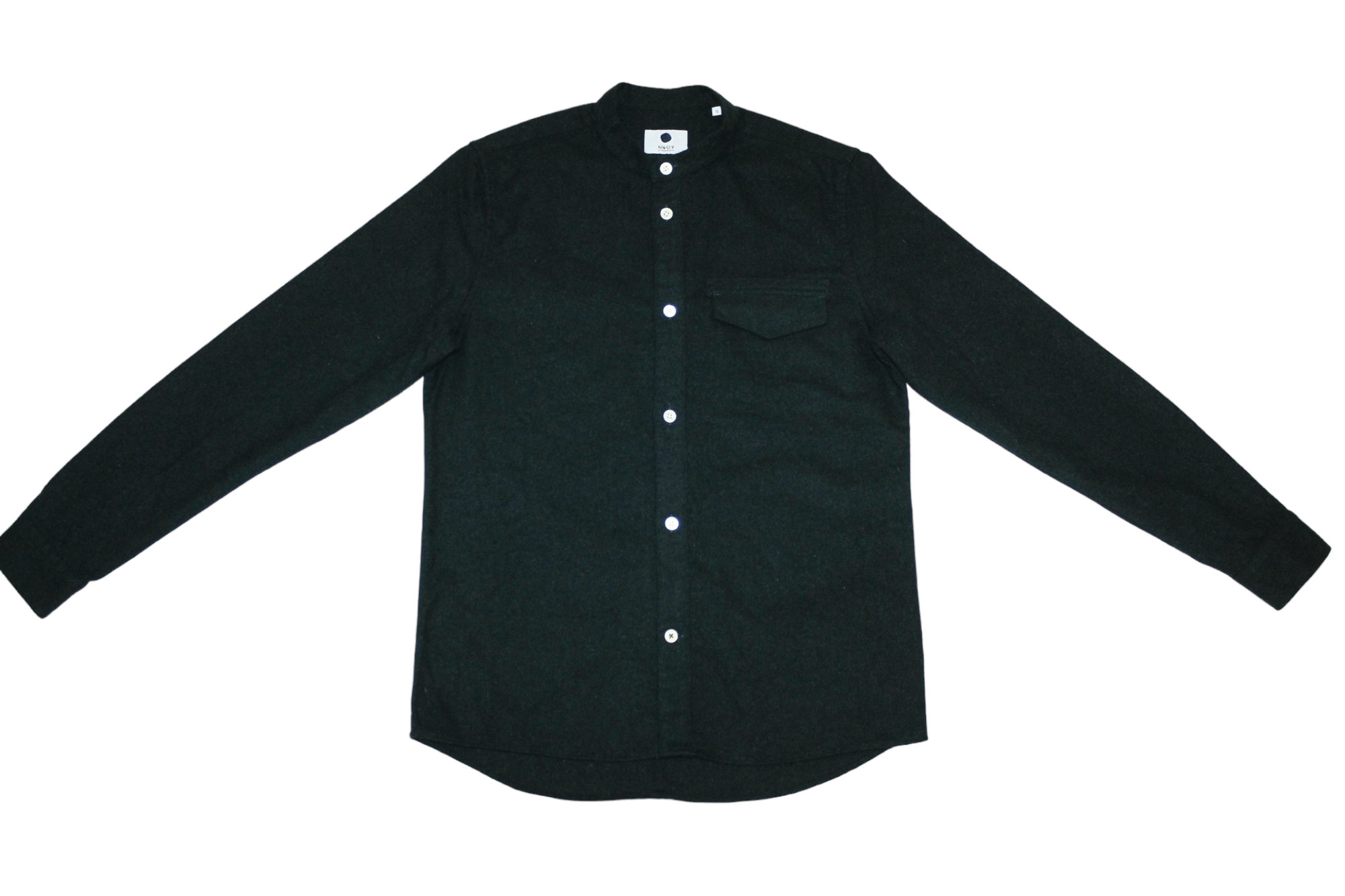 NN07 NN07 Stockholm Grandad-collar stretch-wool Overshirt Size US S / EU 44-46 / 1 - 4 Thumbnail