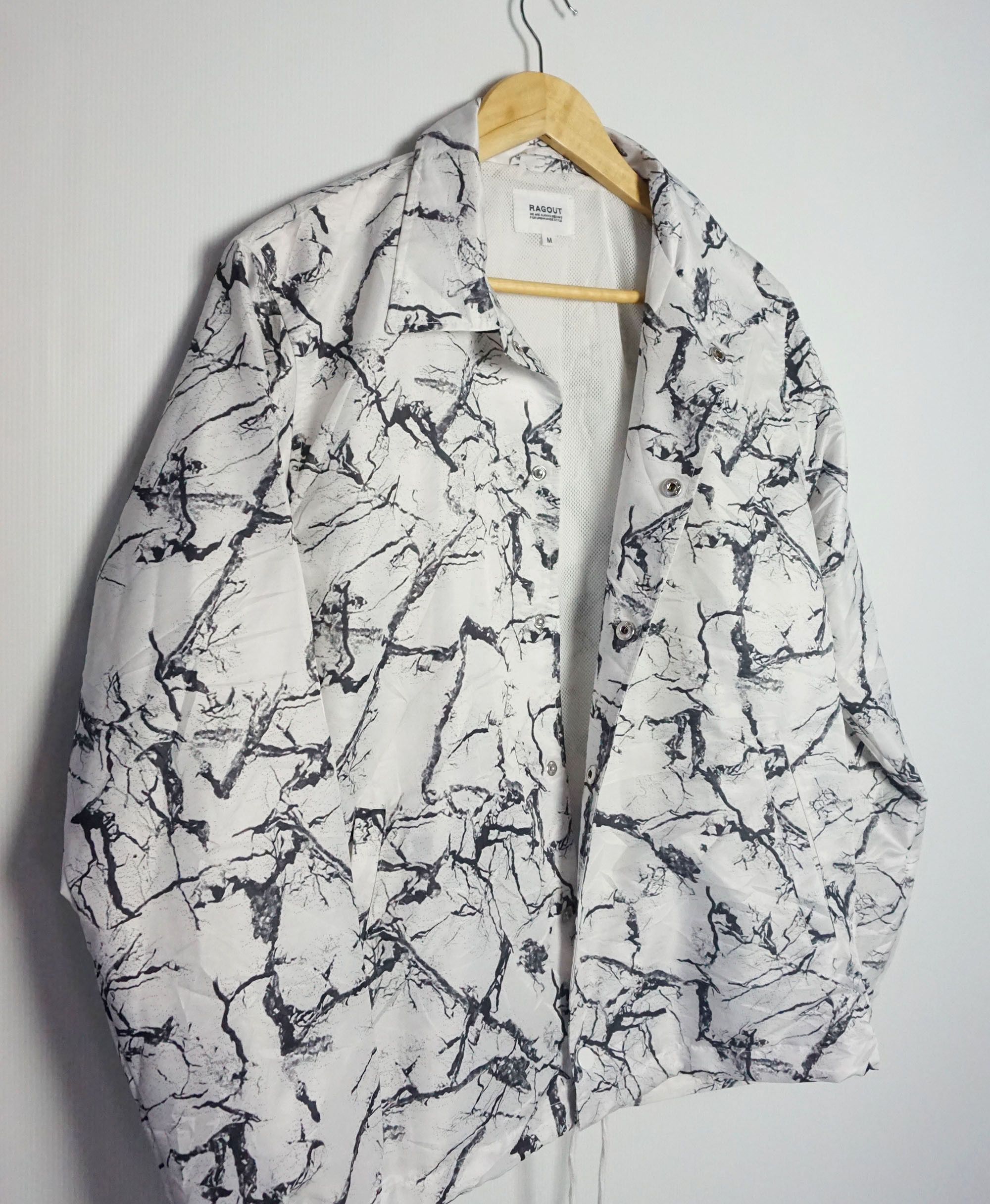 Japanese Brand RAGOUT Marbles Design Windbreaker Size US M / EU 48-50 / 2 - 3 Thumbnail