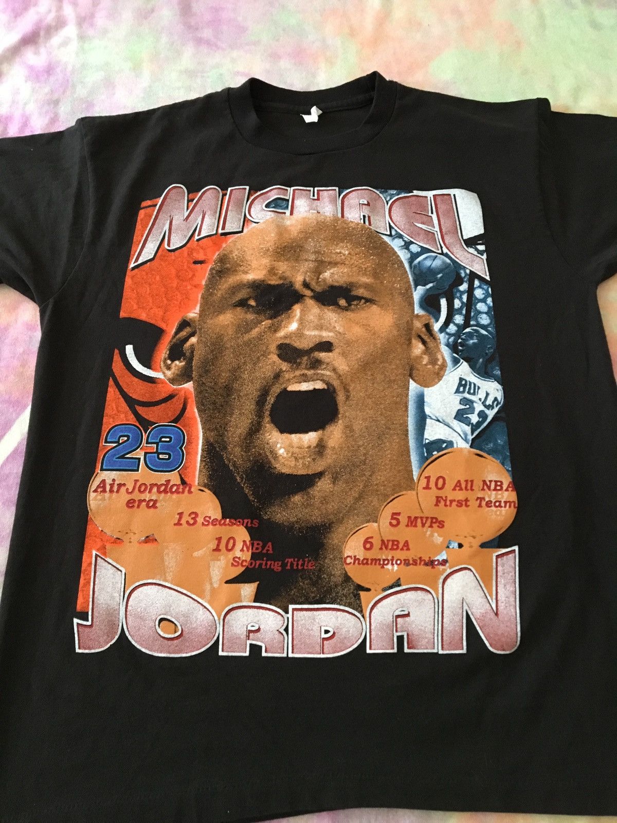 Michael Jordan Farewell To 23 Rap Tee Single-stitch modern selling boot Tagged XL Req