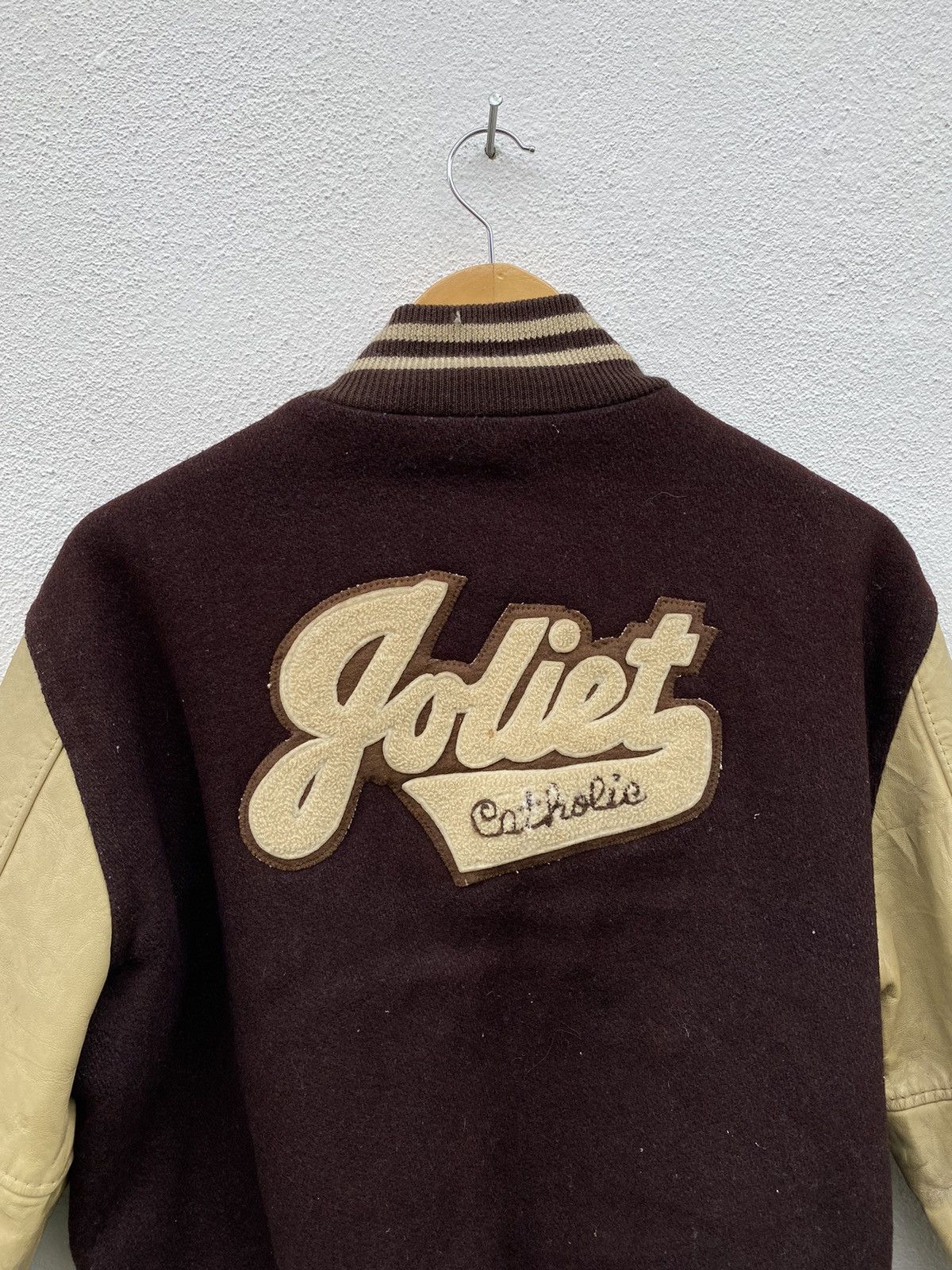 Vintage Vintage embroidery leather varsity jacket Size US M / EU 48-50 / 2 - 9 Thumbnail