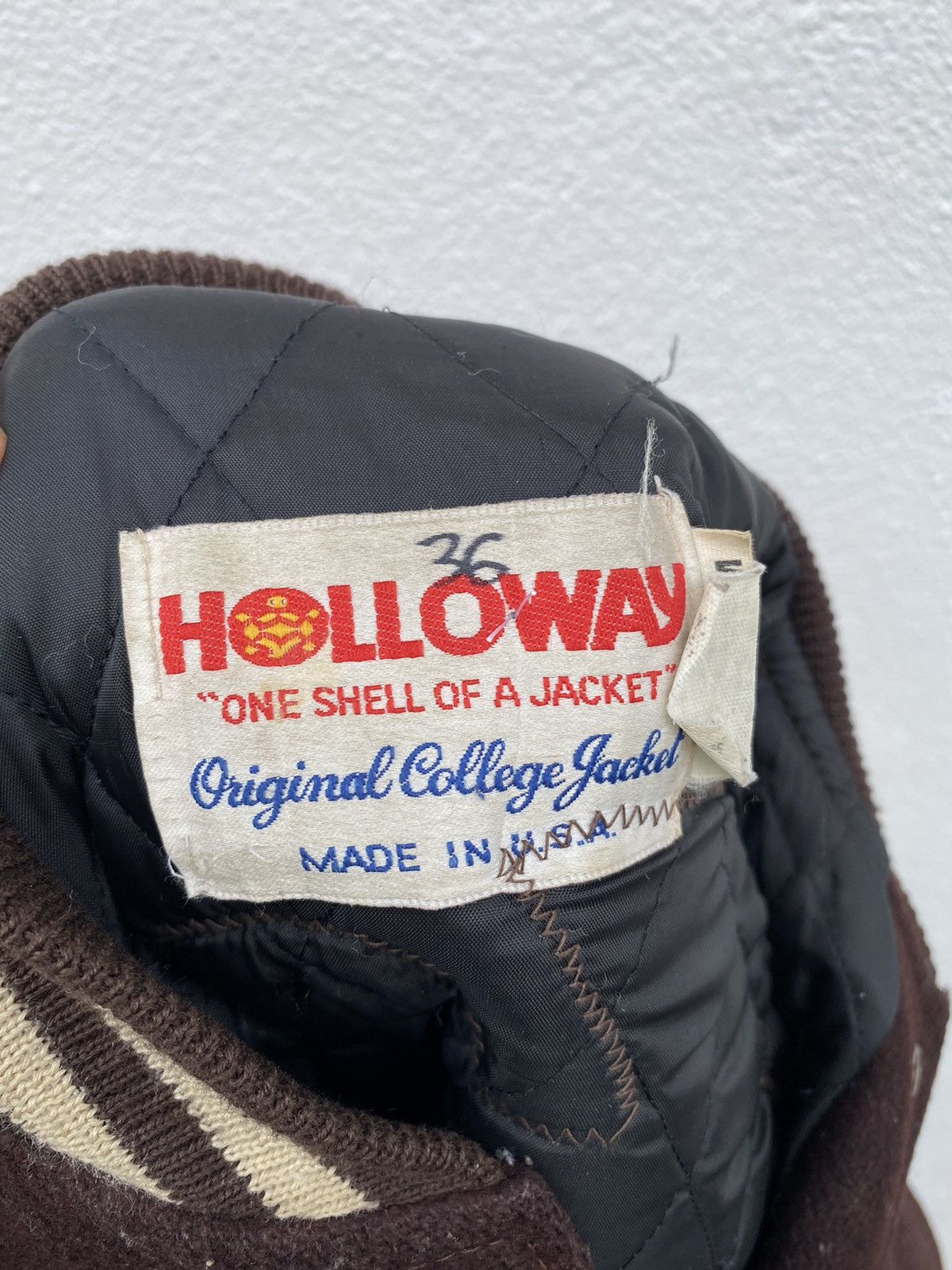 Vintage Vintage embroidery leather varsity jacket Size US M / EU 48-50 / 2 - 14 Thumbnail