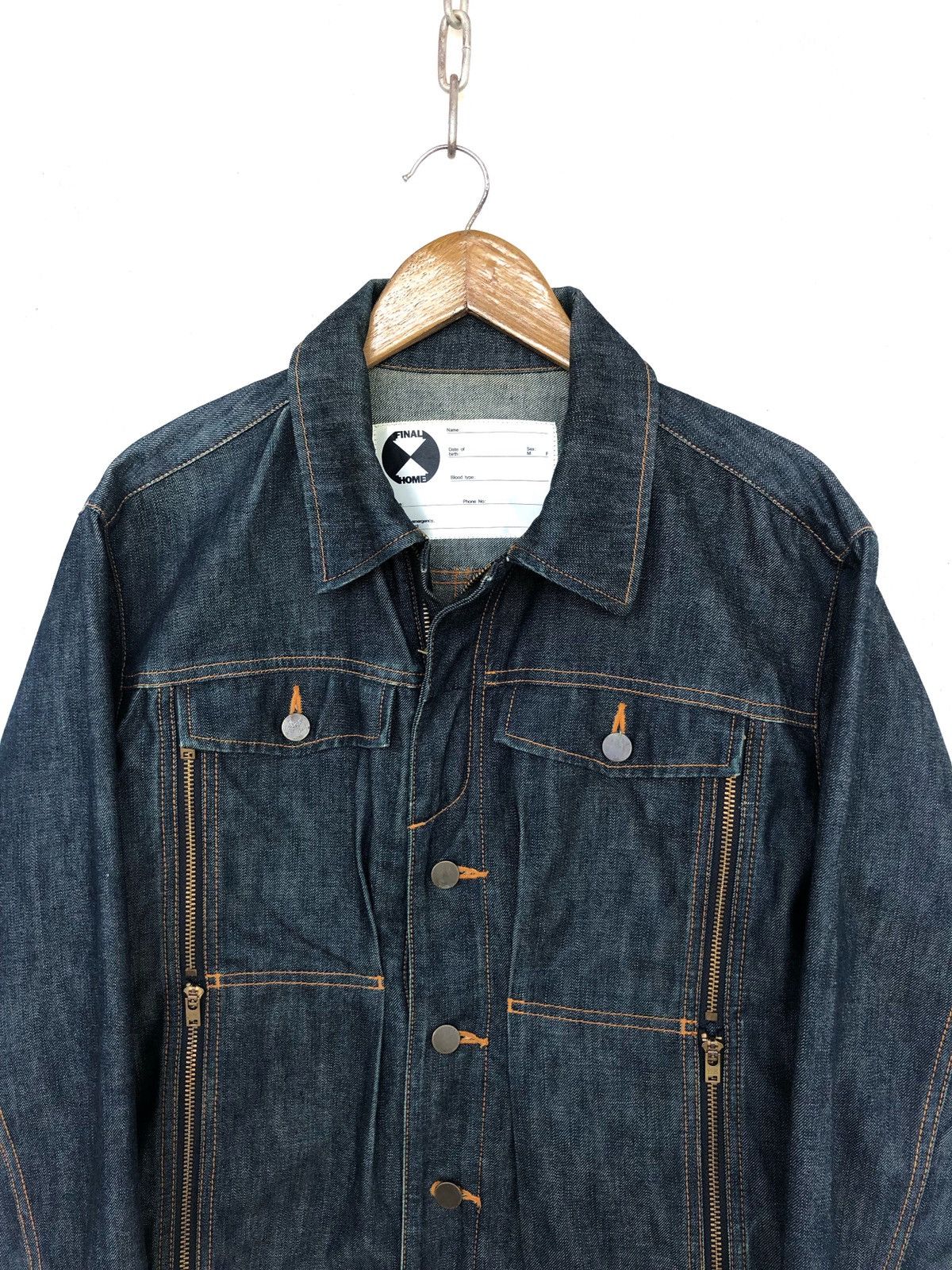 Final Home GRAIL🔥Kosuke Tsumura Unusual Pockets Denim Jacket Size US S / EU 44-46 / 1 - 2 Thumbnail