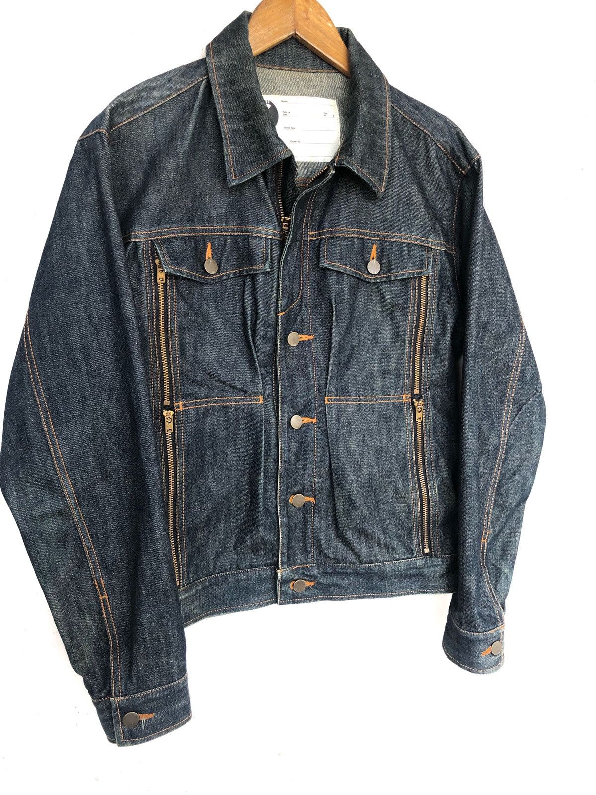 Final Home GRAIL🔥Kosuke Tsumura Unusual Pockets Denim Jacket Size US S / EU 44-46 / 1 - 3 Thumbnail