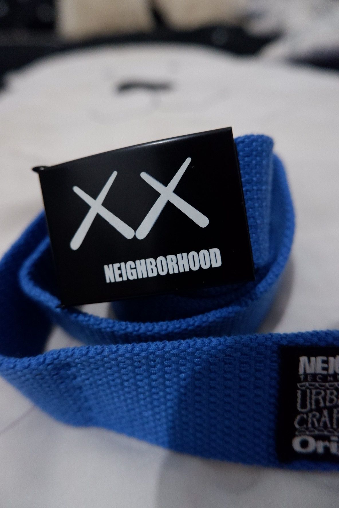 Pre-owned Neighborhood X Original Fake Belt In Blue