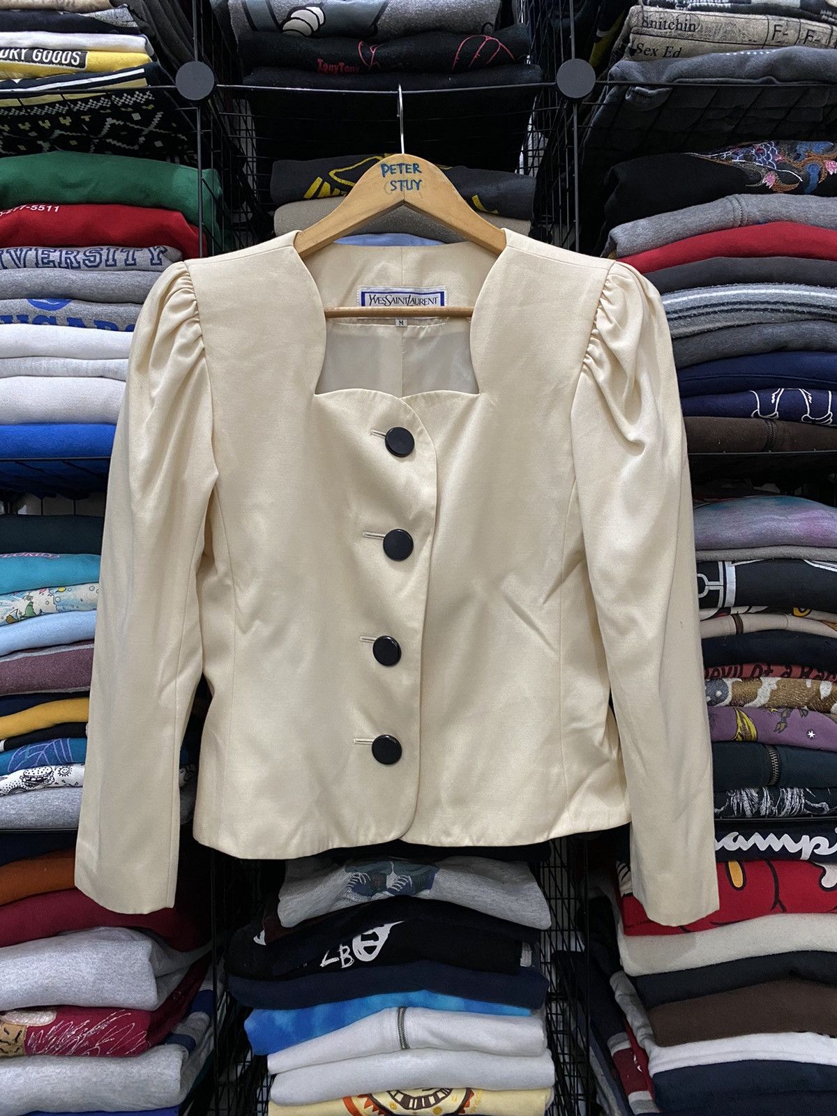 Vintage × Yves Saint Laurent VINTAGE YSL DIFFUSION FEMMES JACKET Size US M / EU 48-50 / 2 - 1 Thumbnail