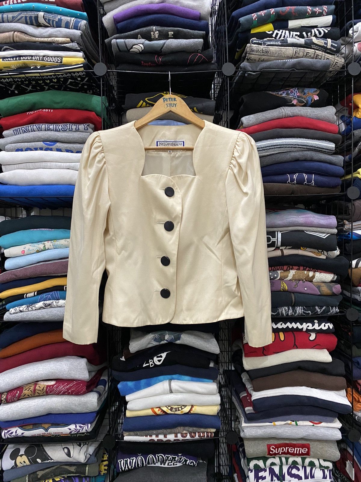 Vintage × Yves Saint Laurent VINTAGE YSL DIFFUSION FEMMES JACKET Size US M / EU 48-50 / 2 - 2 Thumbnail