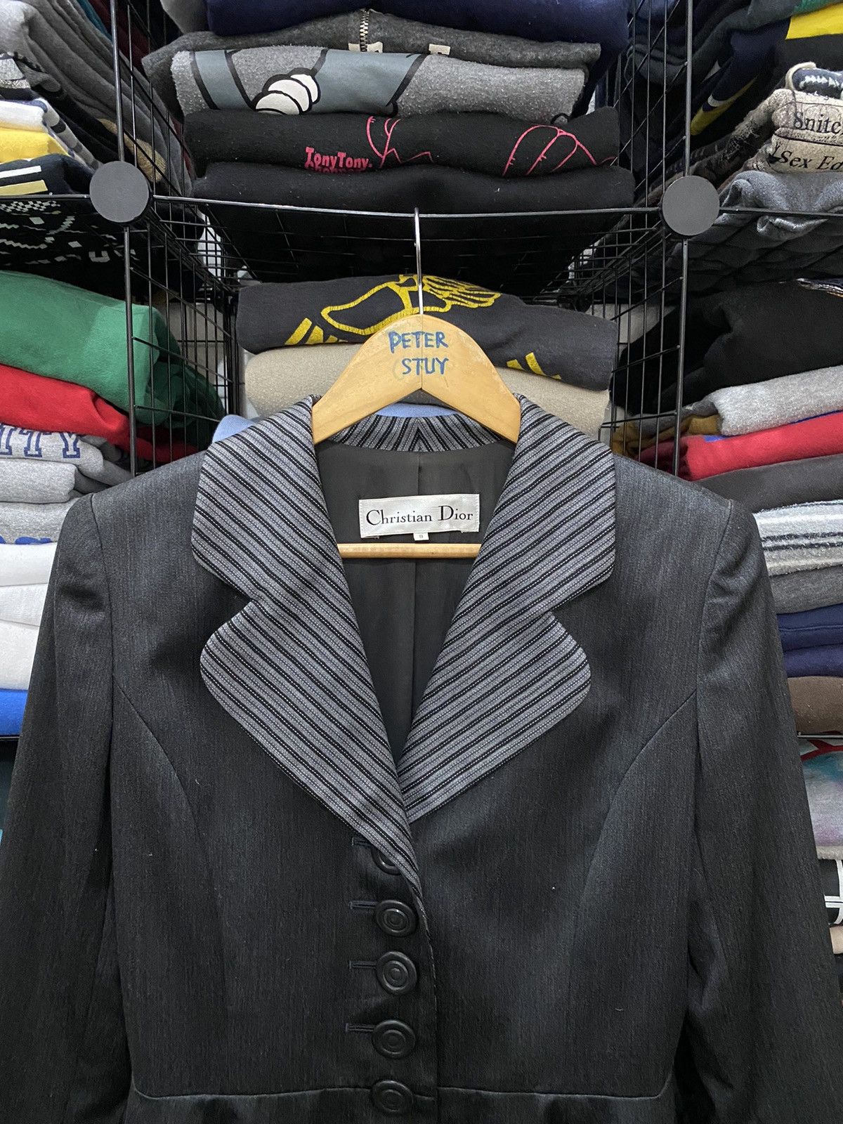 Christian Dior Monsieur × Vintage VINTAGE CHRISTIAN DIOR WOOL JACKET Size US S / EU 44-46 / 1 - 4 Thumbnail
