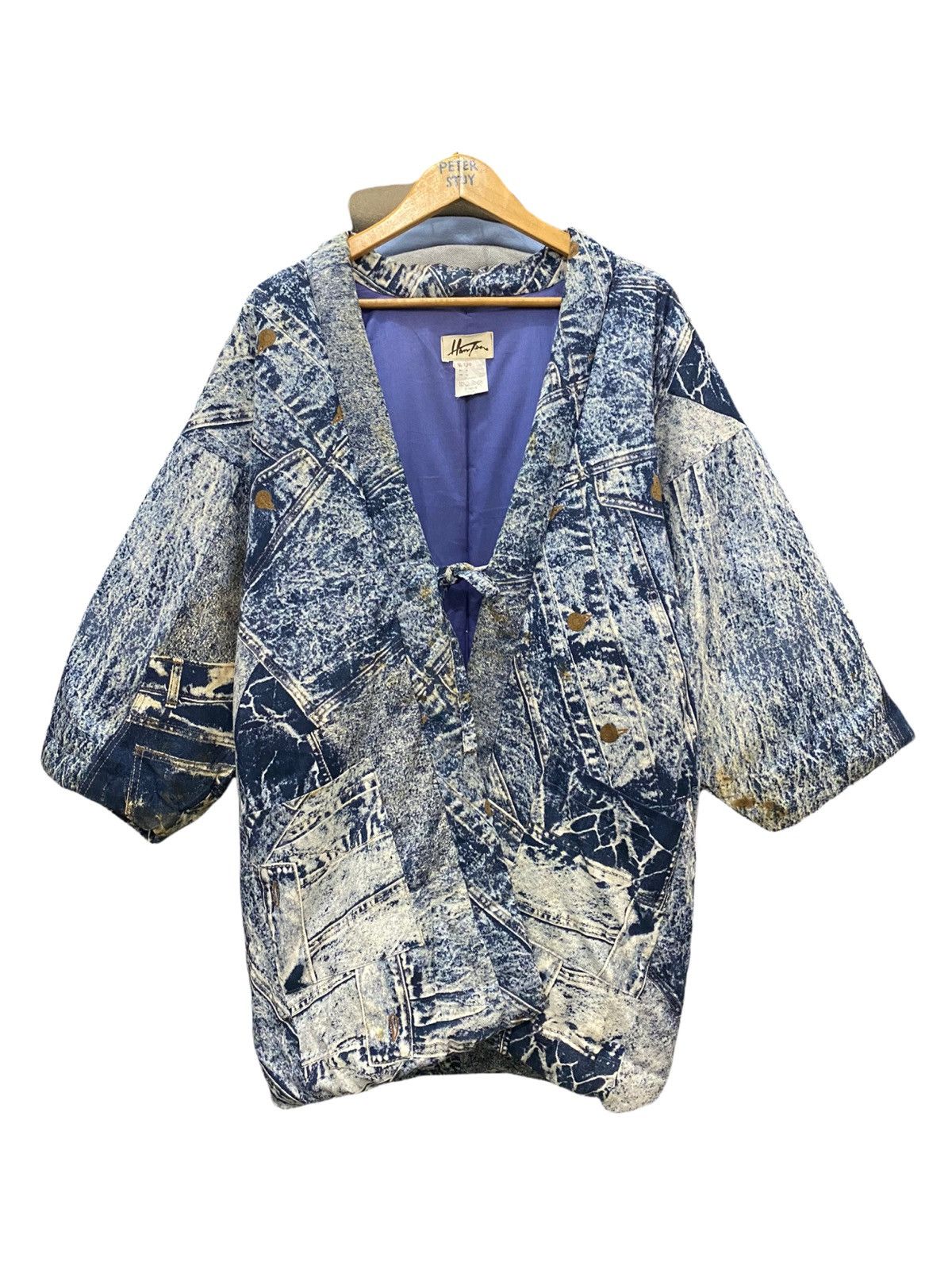 Japanese Brand × Vintage Vintage hanten printed jeans kimono japanesse style Size US M / EU 48-50 / 2 - 1 Thumbnail