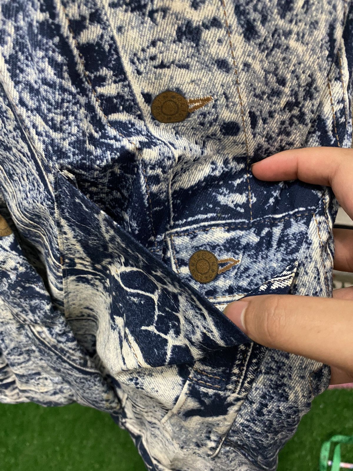 Japanese Brand × Vintage Vintage hanten printed jeans kimono japanesse style Size US M / EU 48-50 / 2 - 9 Thumbnail