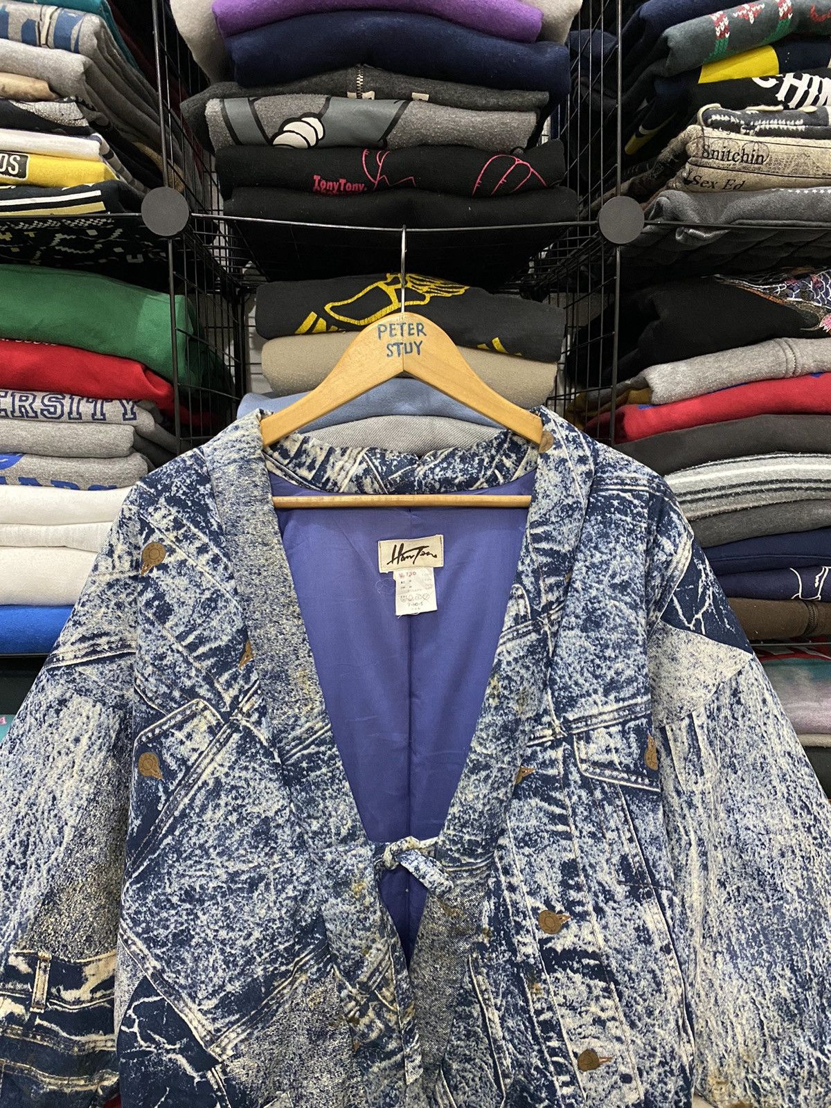Japanese Brand × Vintage Vintage hanten printed jeans kimono japanesse style Size US M / EU 48-50 / 2 - 4 Thumbnail