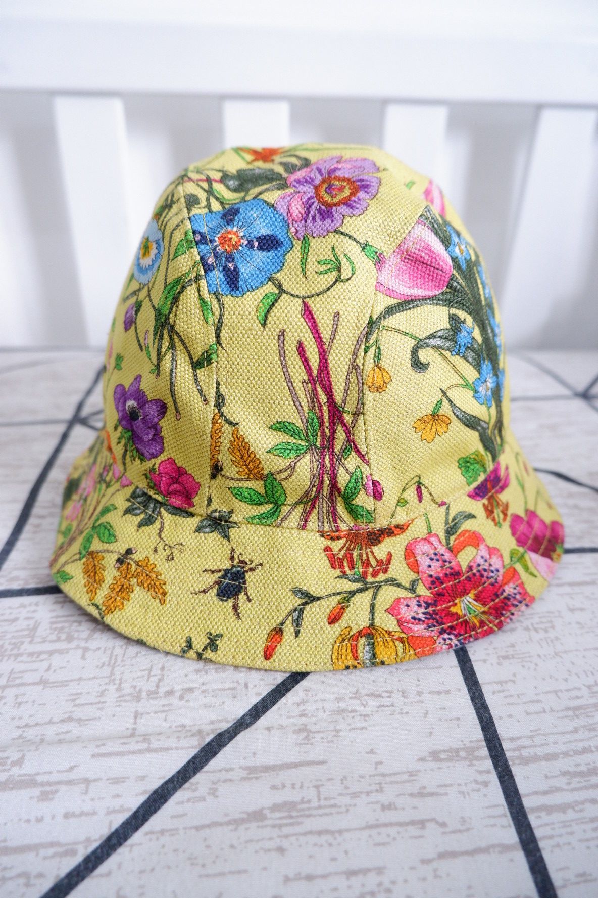 Pre-owned Gucci Floral Bucket Hat
