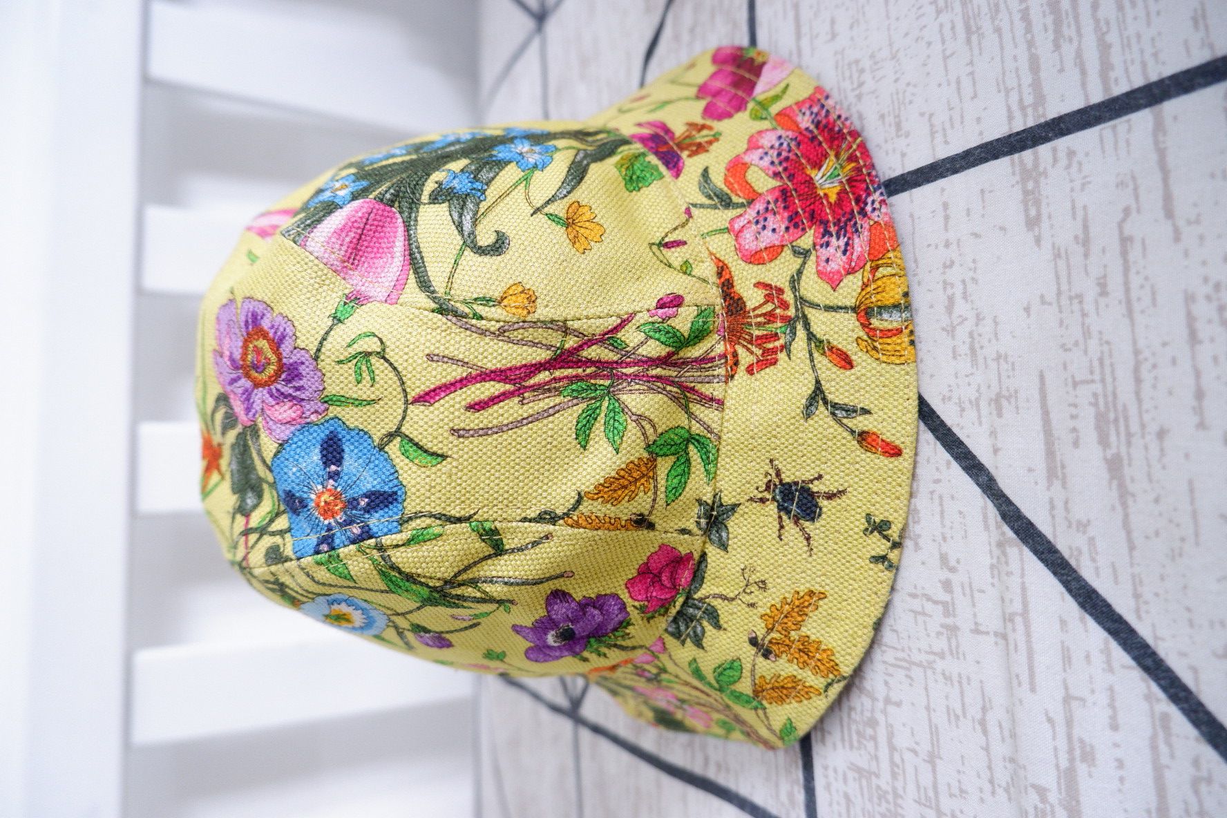 Pre-owned Gucci Floral Bucket Hat