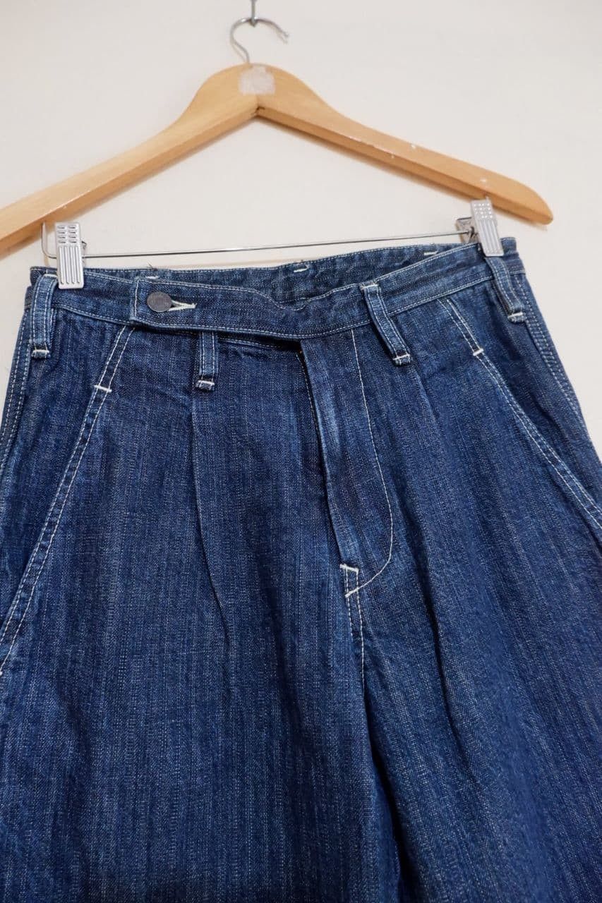 Yohji Yamamoto Y's Yohji Yamamoto Ribbed Leg Denim Size US 28 / EU 44 - 2 Thumbnail