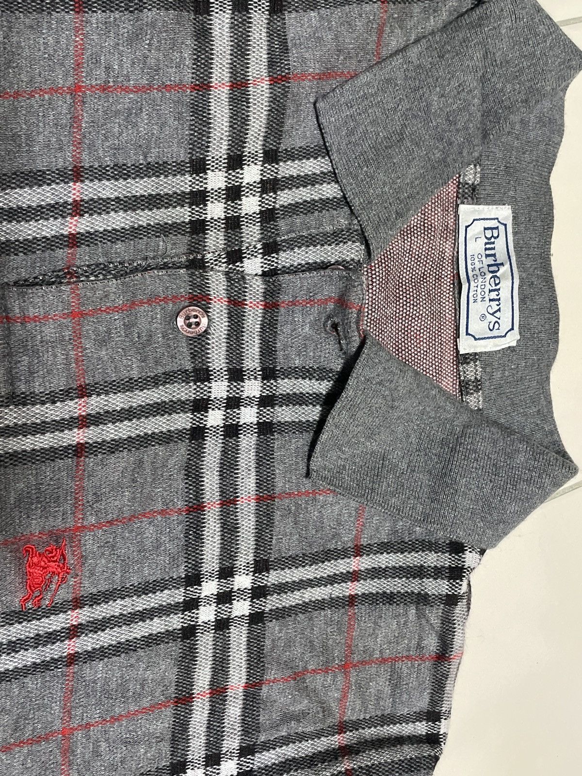 Burberry Vintage Burberry Novacheck Polo Shirt Size US L / EU 52-54 / 3 - 5 Thumbnail