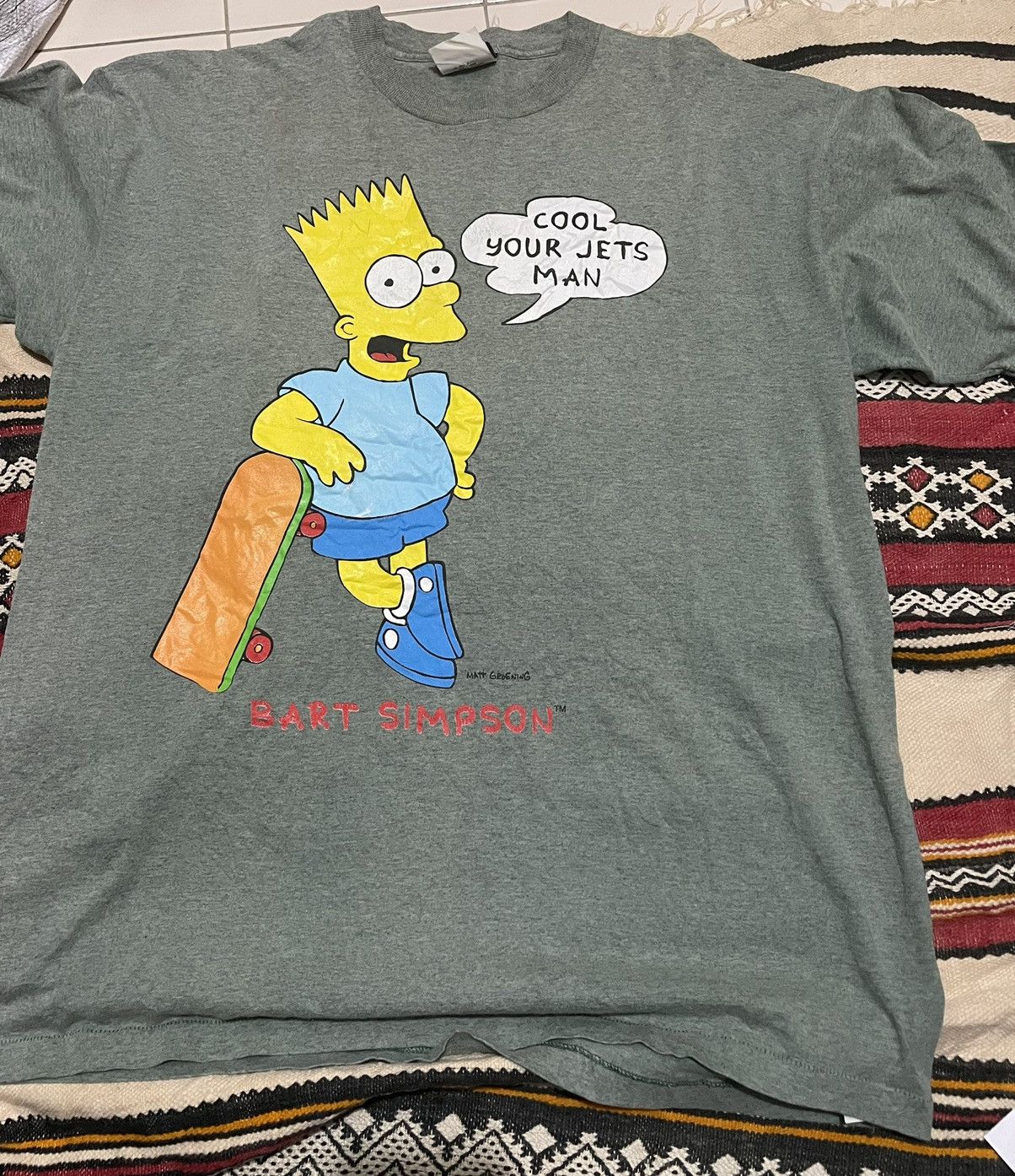 Vintage Bart Simpson Over Printed
