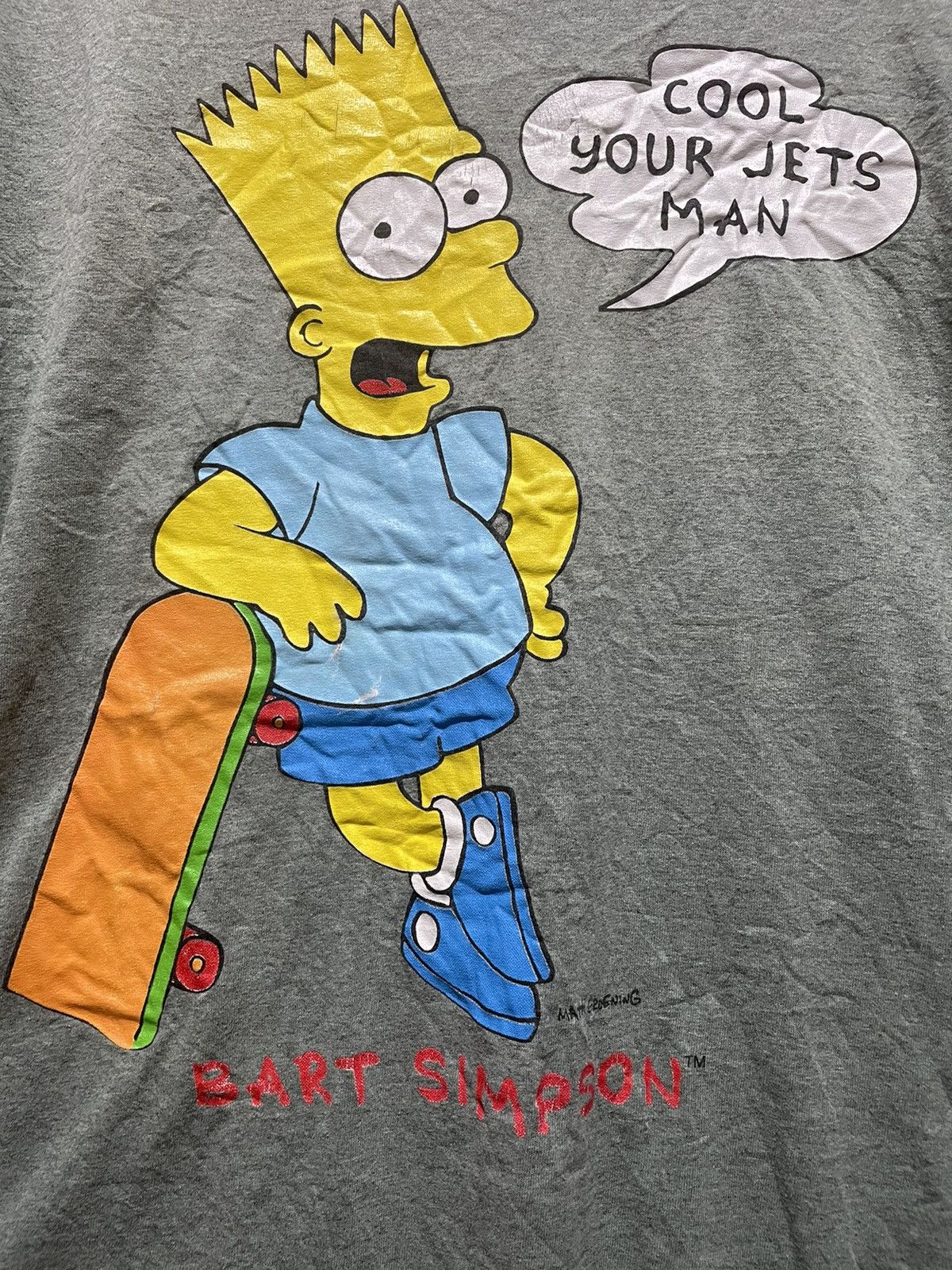 Vintage Bart Simpson Over Printed