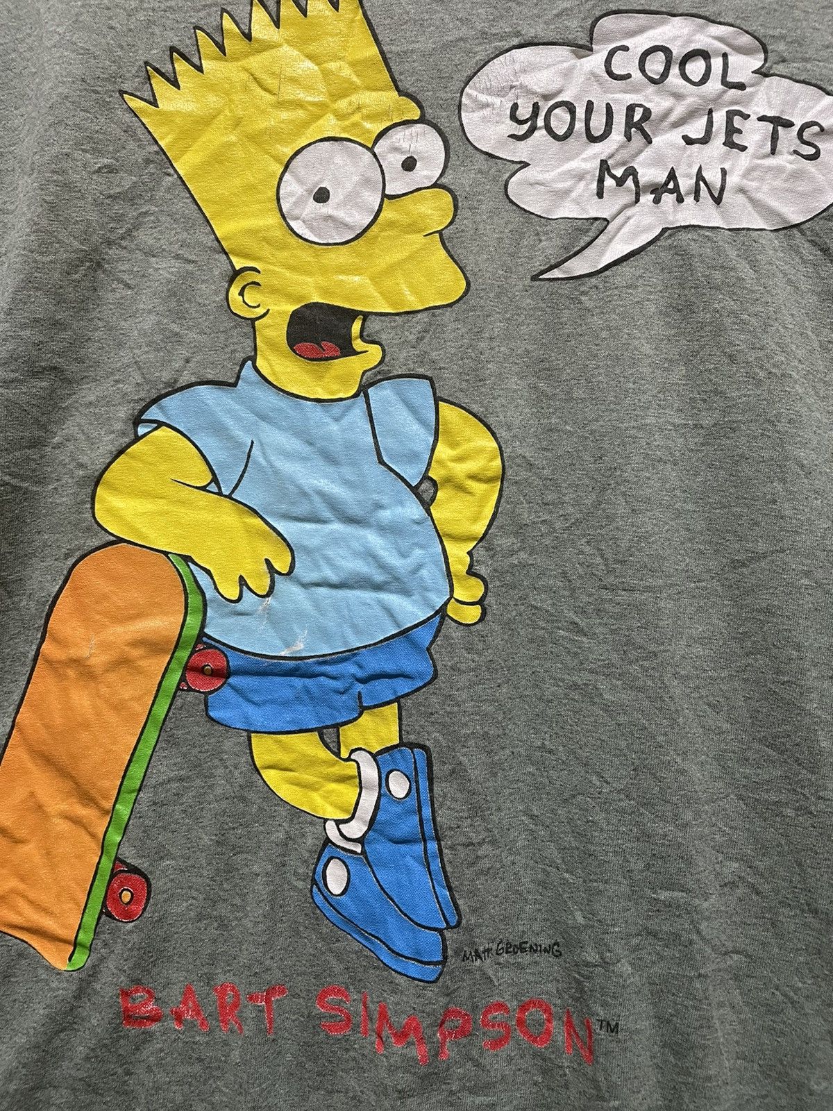 Vintage Bart Simpson Over Printed