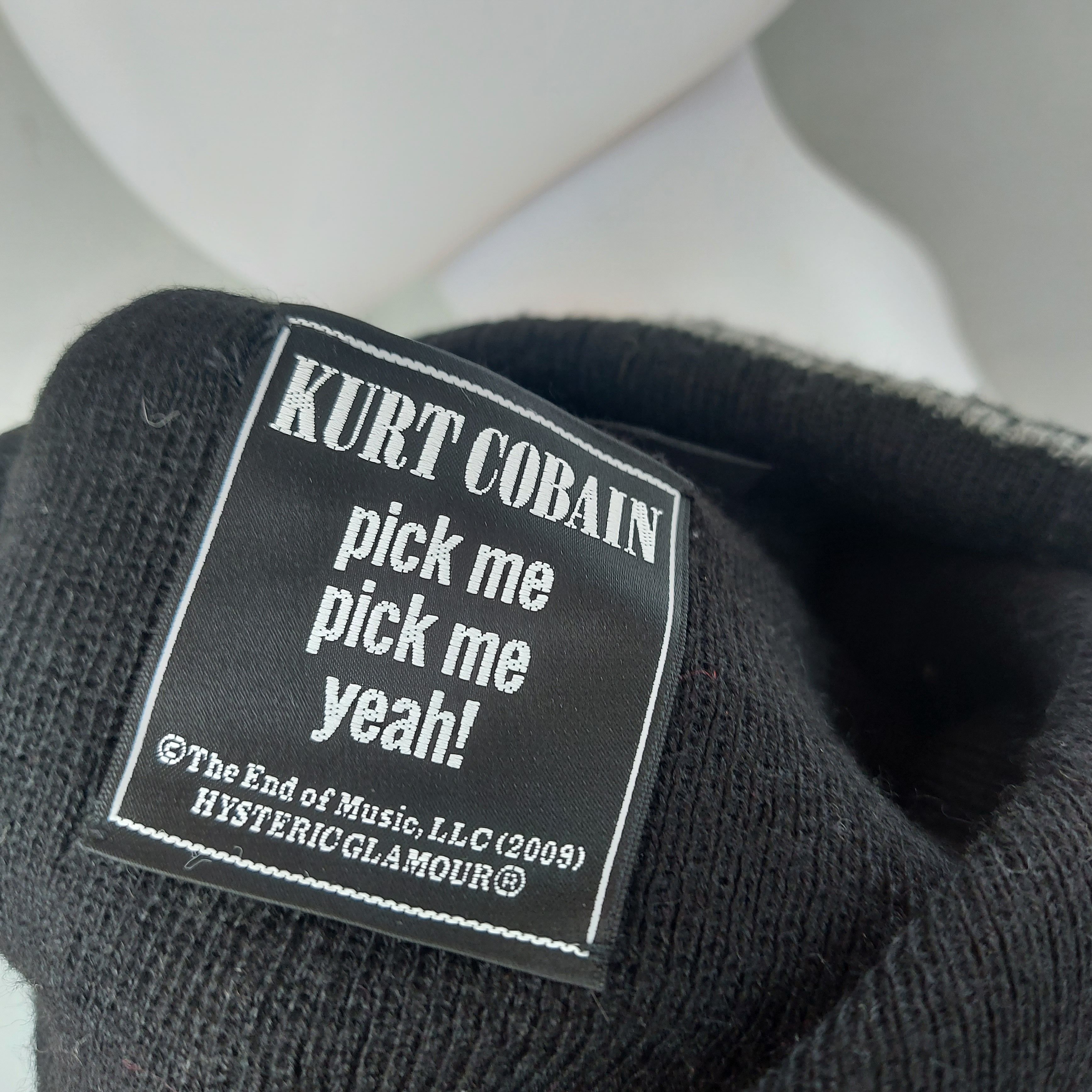 Hysteric Glamour Ss09 Hysteric Glamour x Kurt Cobain Beanie Hat Size ONE SIZE - 5 Thumbnail