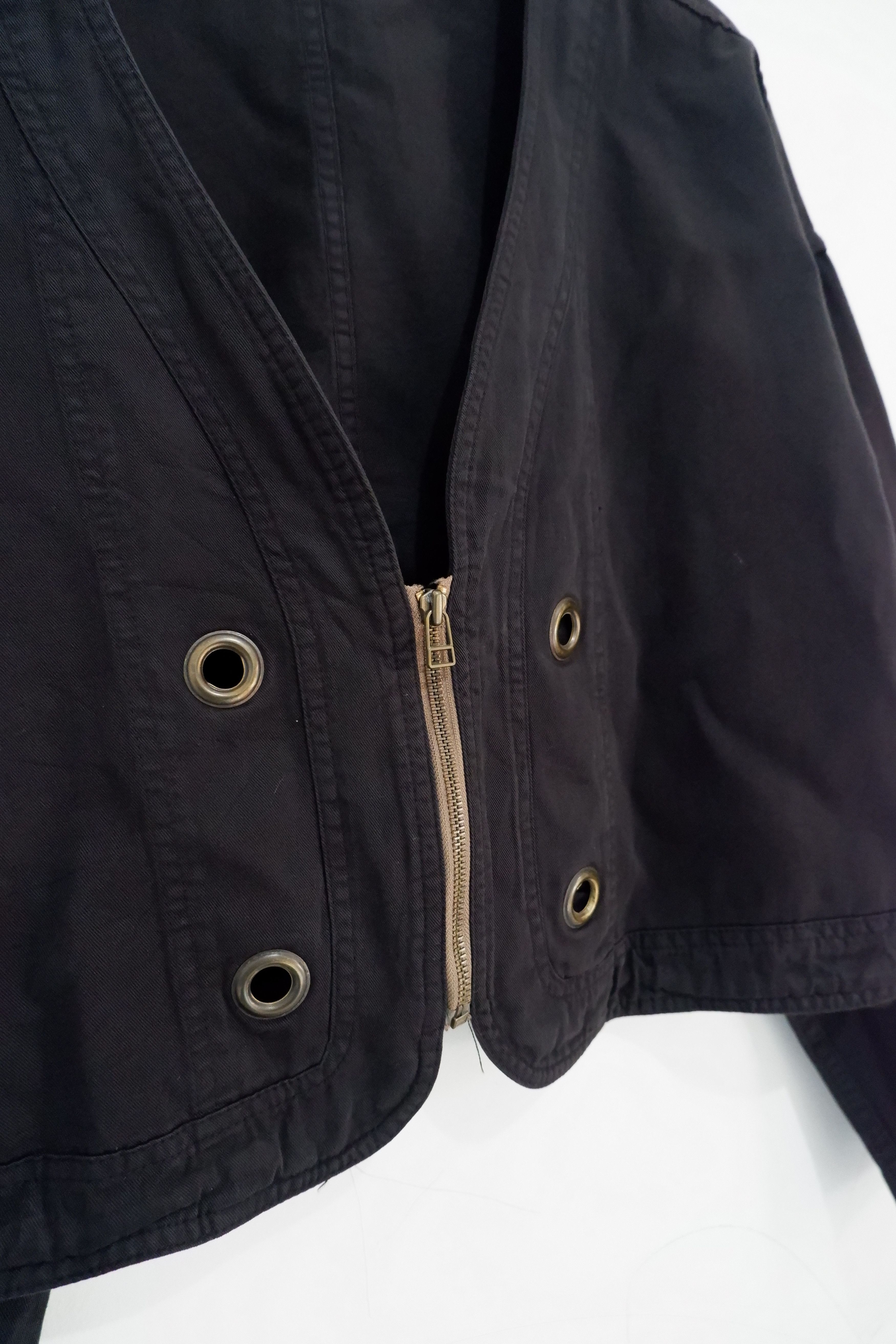 Issey Miyake × Japanese Brand Vintage Tssyyy Cropped Cotton Utility Jacket Size US M / EU 48-50 / 2 - 2 Thumbnail