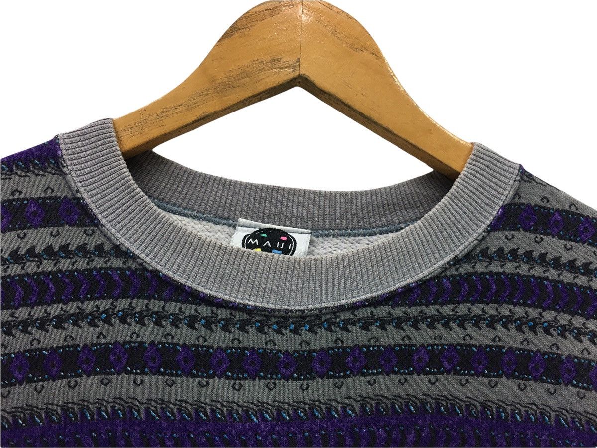 Maui and Sons × Vintage Vintage Maui And Sons Big Logo Stripes Sweatshirt Size US M / EU 48-50 / 2 - 6 Thumbnail
