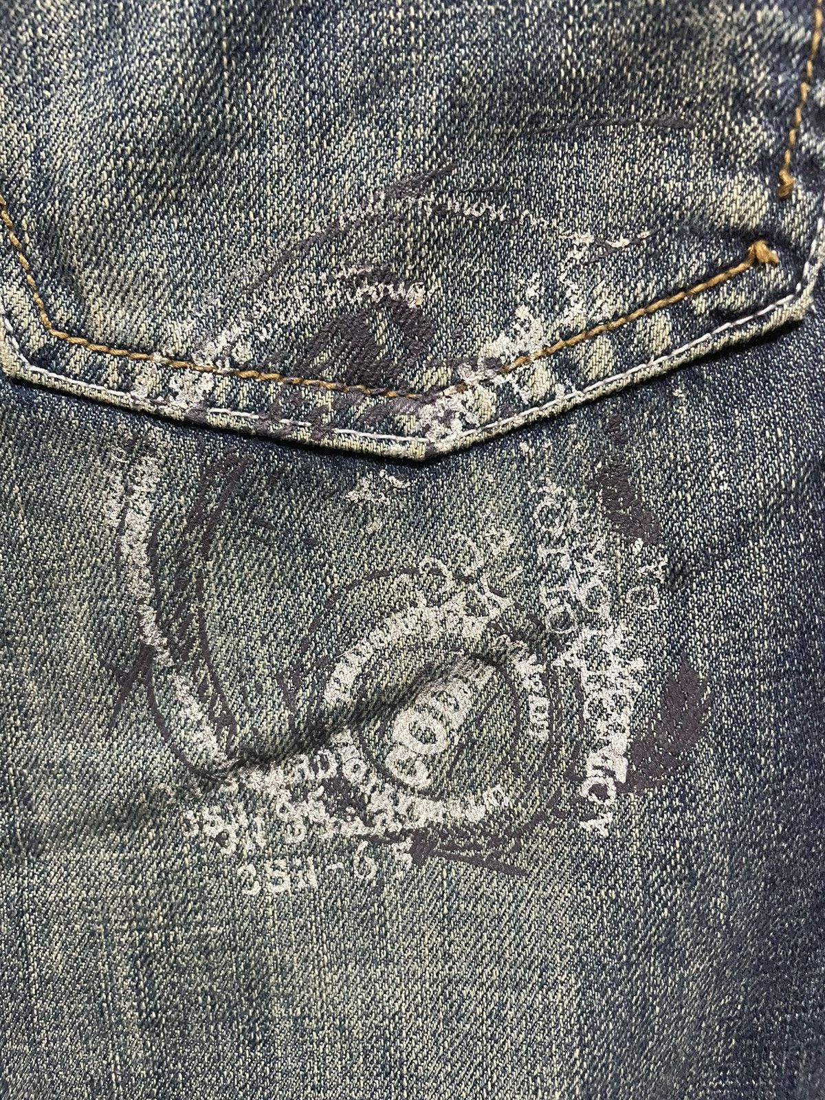 Global Work Vintage Global Work Distressed Jeans Size US 32 / EU 48 - 9 Thumbnail