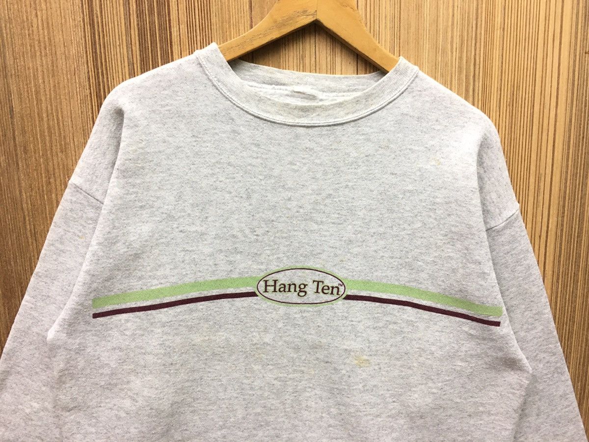 Hang Ten × Vintage Vintage Hang Ten Big Logo Surf Hawaii Sweatshirt Size US M / EU 48-50 / 2 - 2 Thumbnail