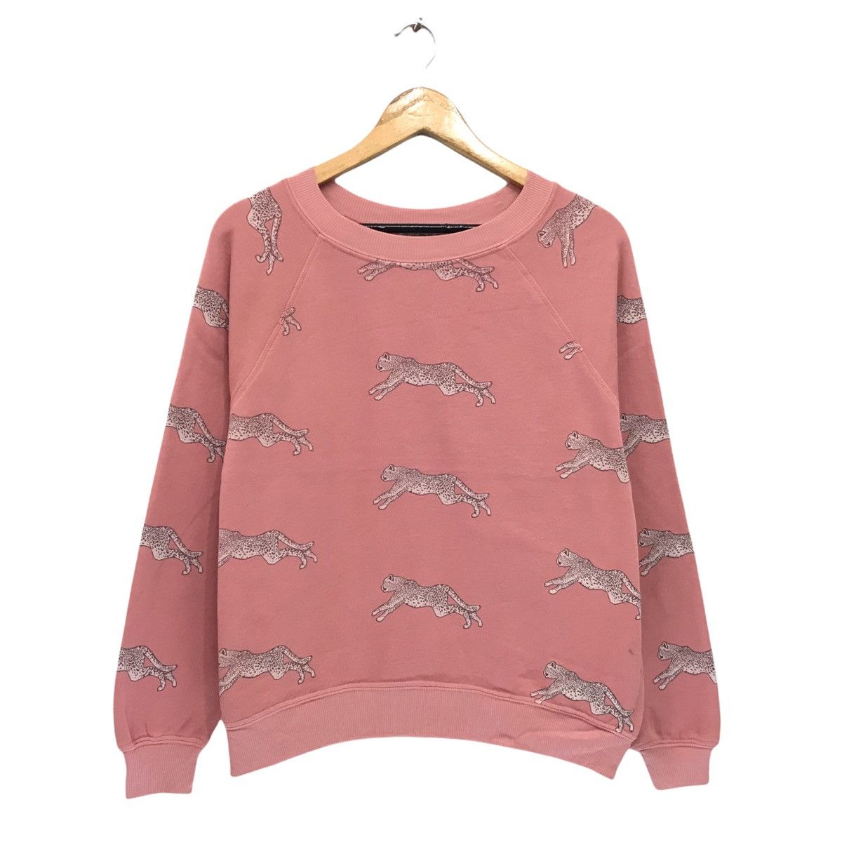 Japanese Brand Wildfox Leopard Full Print Sweatshirt Size US XS / EU 42 / 0 - 1 Thumbnail