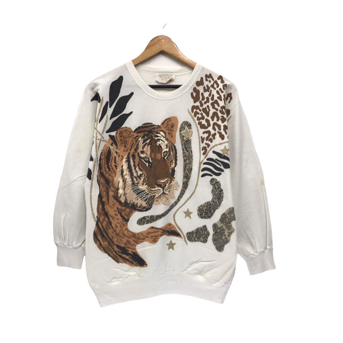 Habitat × Vintage Vintage Tiger Big Print Animal Habitat Sweatshirt Size US M / EU 48-50 / 2 - 1 Thumbnail