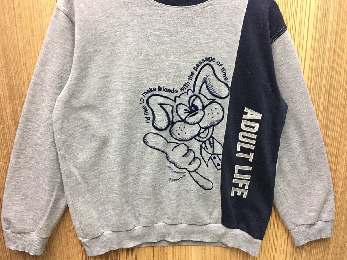 Cartoon Network × Japanese Brand Vintage Adult Life Bunny Big Logo Sweatshirt Size US M / EU 48-50 / 2 - 2 Thumbnail