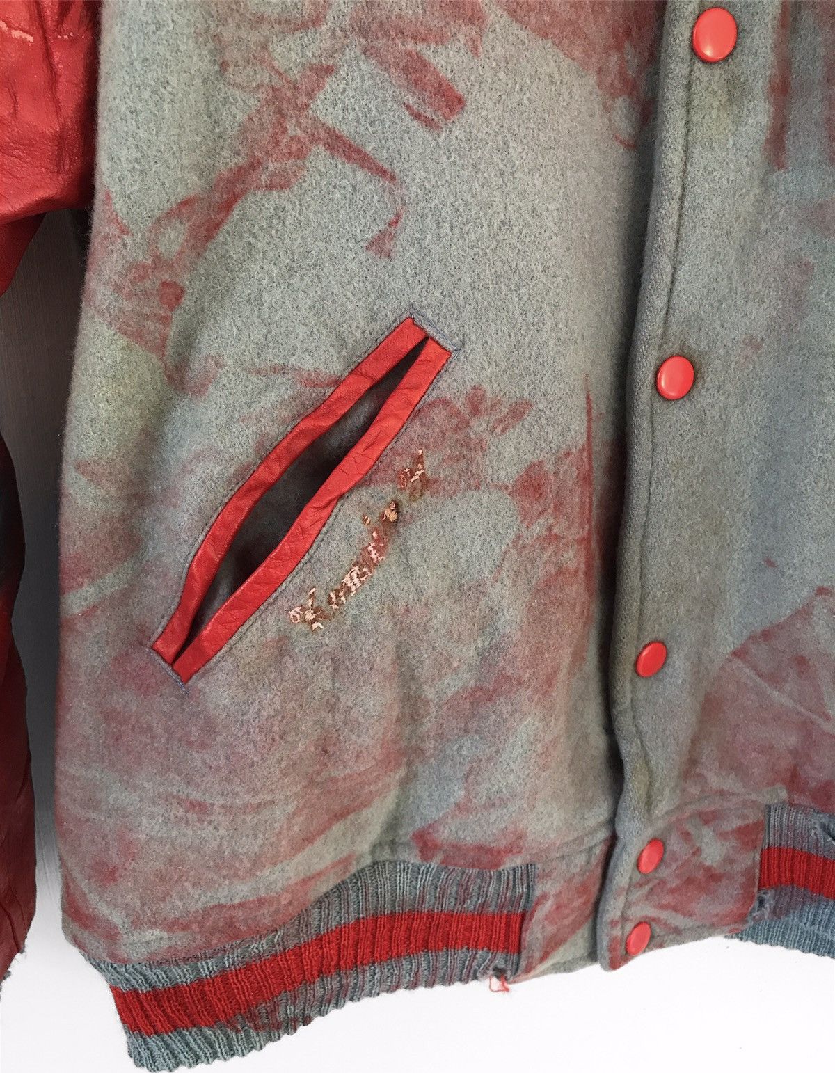 Japanese Brand Varsity Jacket Tie Dye Super Charger A.S.S.G Nagoya Size US L / EU 52-54 / 3 - 3 Thumbnail