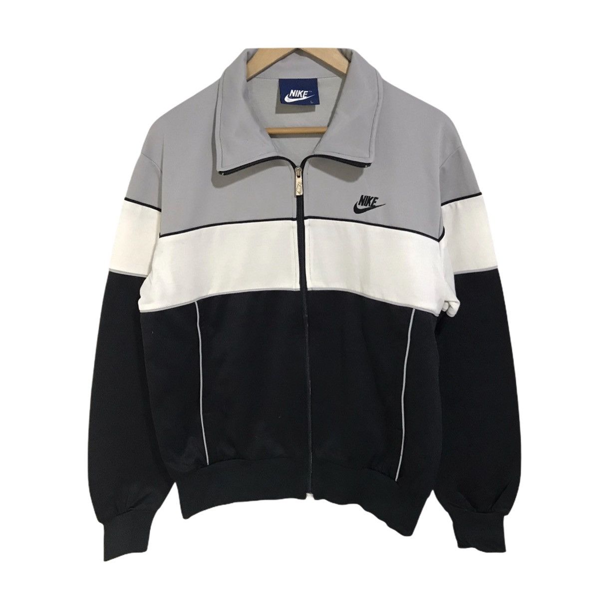 Nike × Vintage Vintage 80/90s nike blue tag track top Size US L / EU 52-54 / 3 - 1 Thumbnail