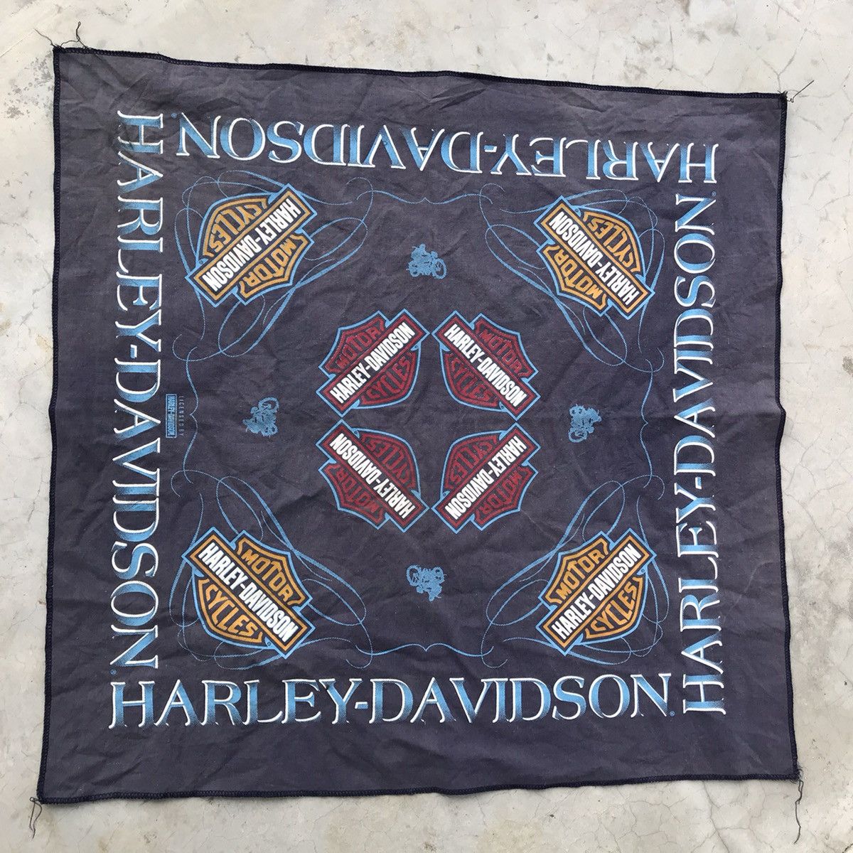 Harley Davidson × Vintage Harley Davidson Handkerchief Size ONE SIZE - 3 Thumbnail