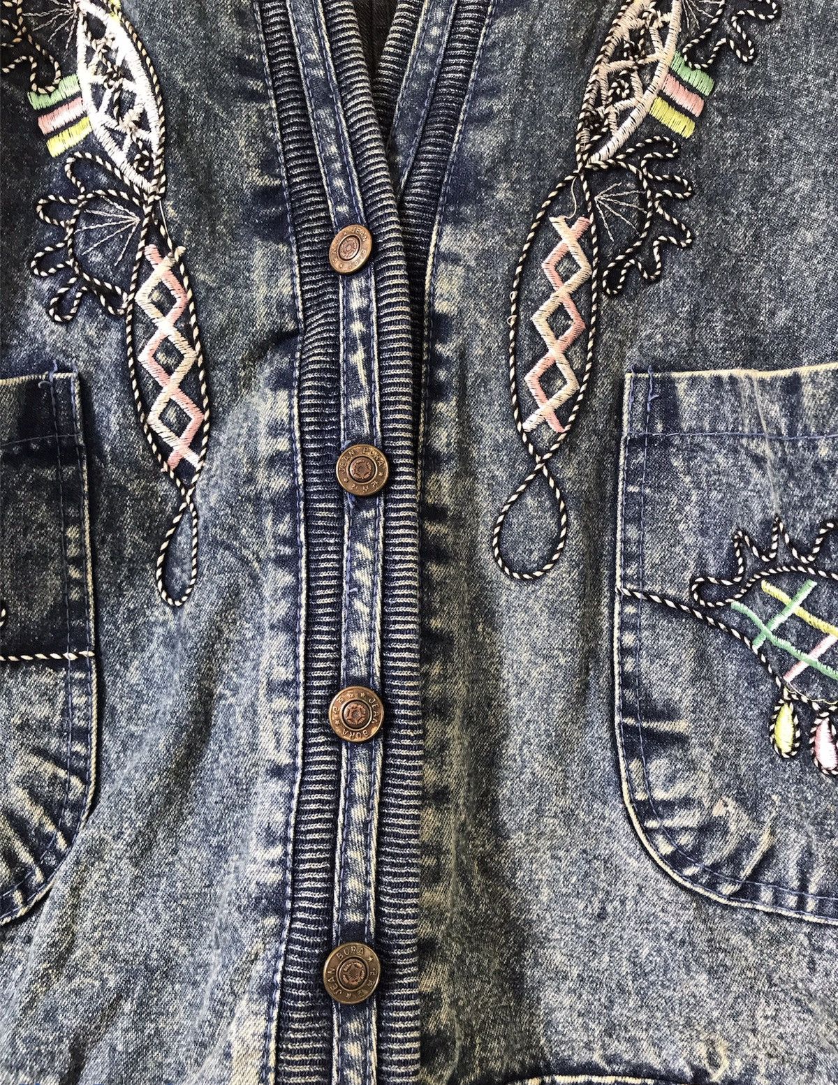 Japanese Brand × Vintage Vintage Japanese Brand Denim Cardigan Button Up Size US L / EU 52-54 / 3 - 4 Thumbnail