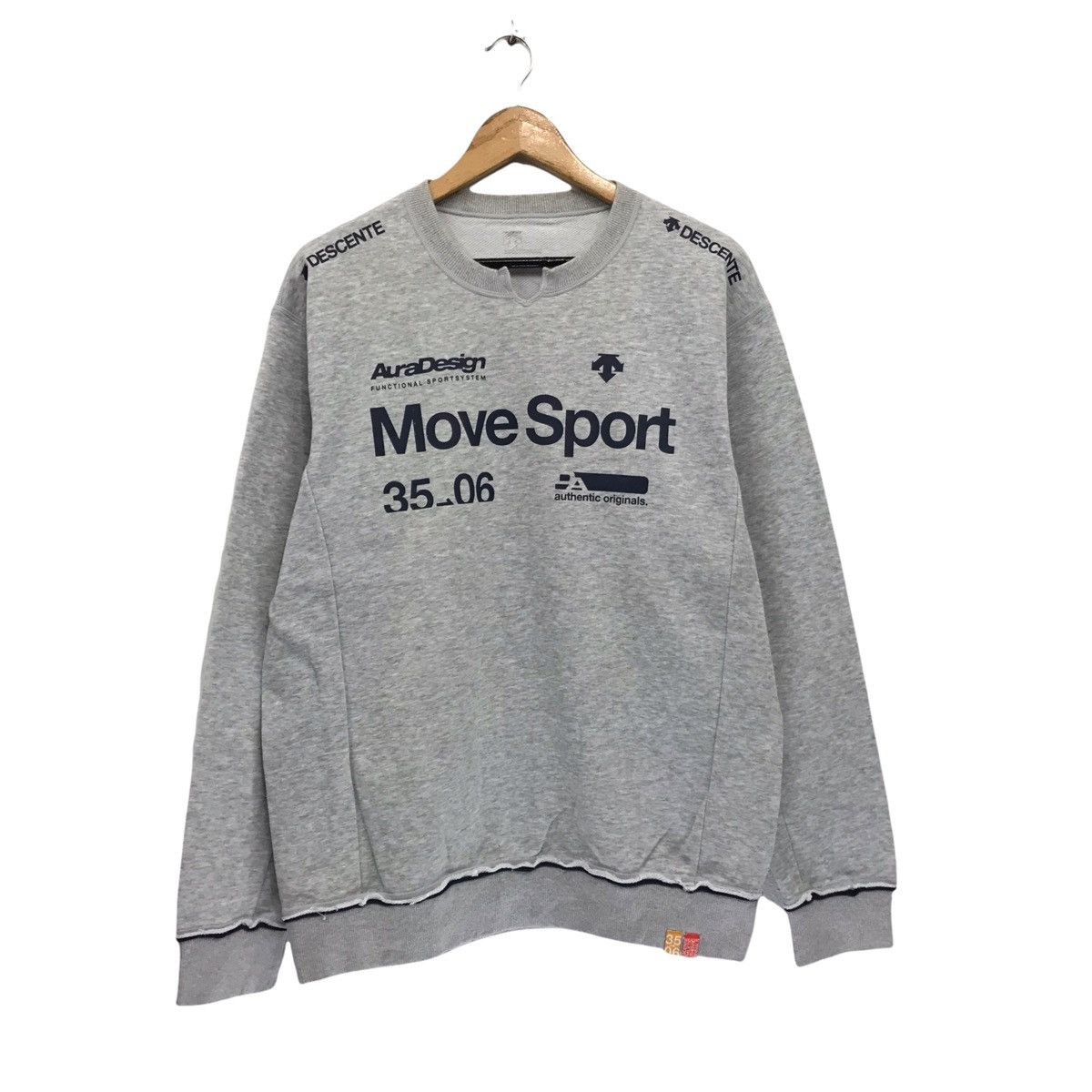 Descente × Japanese Brand Vintage Descente Aura Design Move Sport Sweatshirt Size US L / EU 52-54 / 3 - 1 Thumbnail