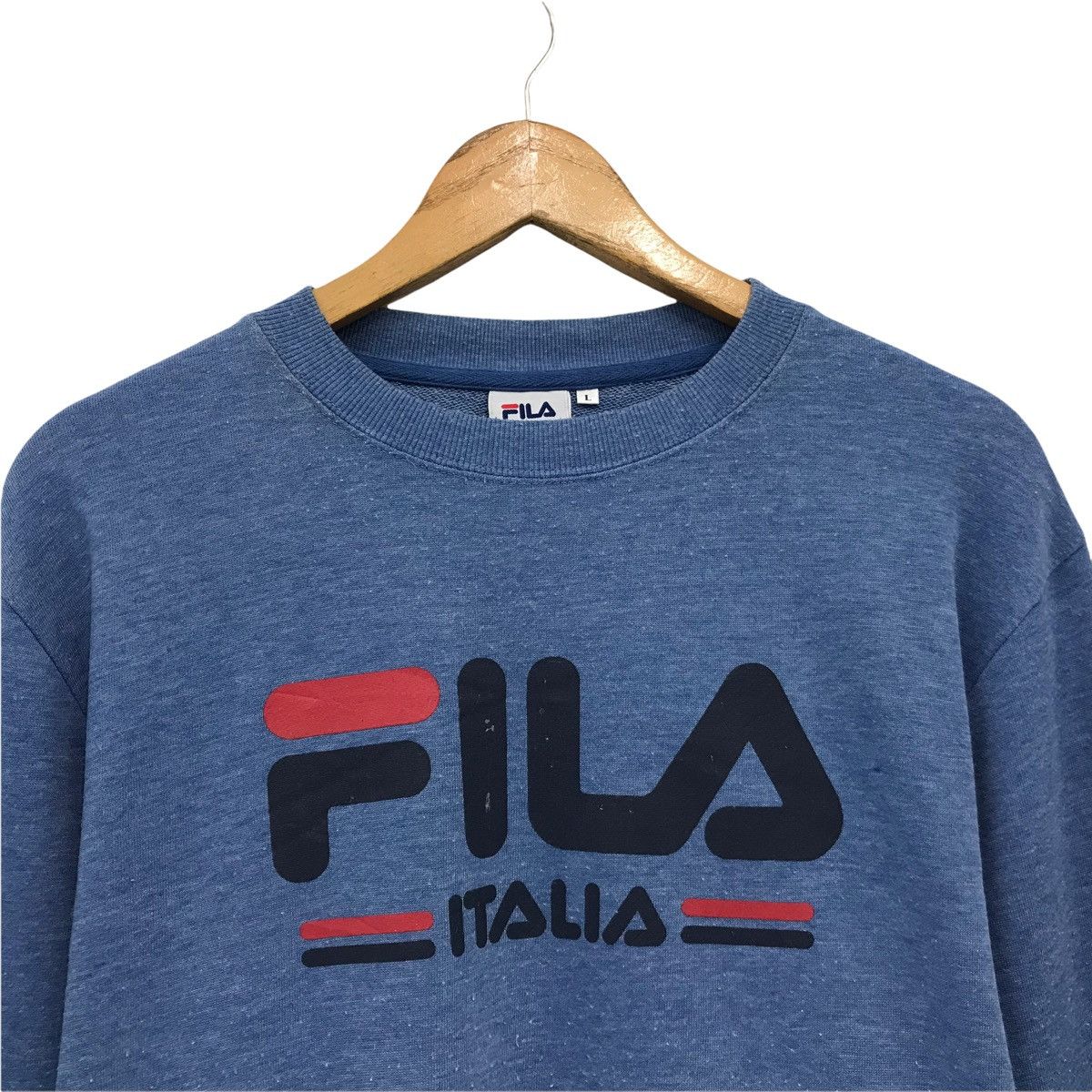 Fila × Japanese Brand Vintage Fila Big Logo Spellout Sweatshirt Size US M / EU 48-50 / 2 - 2 Thumbnail