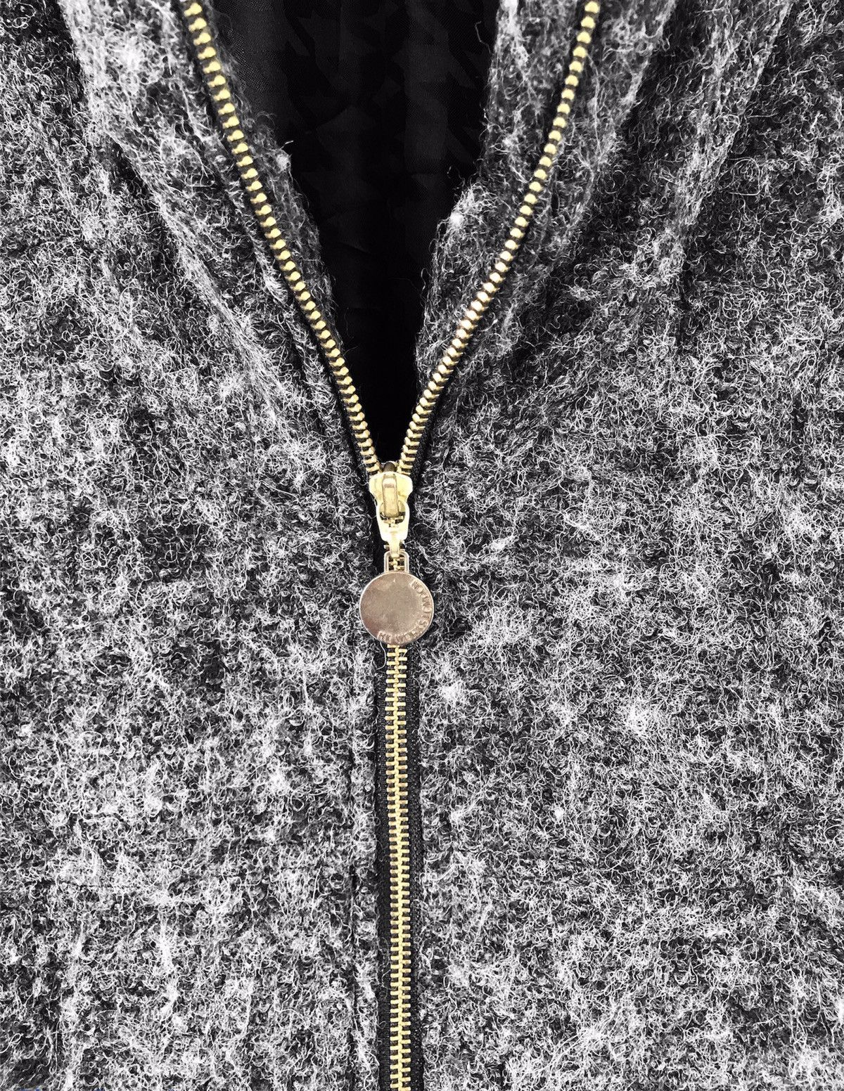 Hiroko Koshino Homme × Japanese Brand Hk Works London Full Zip Wool Hoodie Long Coat Size US M / EU 48-50 / 2 - 4 Thumbnail