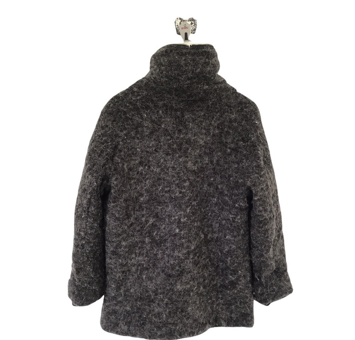 Hiroko Koshino Homme × Japanese Brand Hk Works London Full Zip Wool Hoodie Long Coat Size US M / EU 48-50 / 2 - 7 Thumbnail