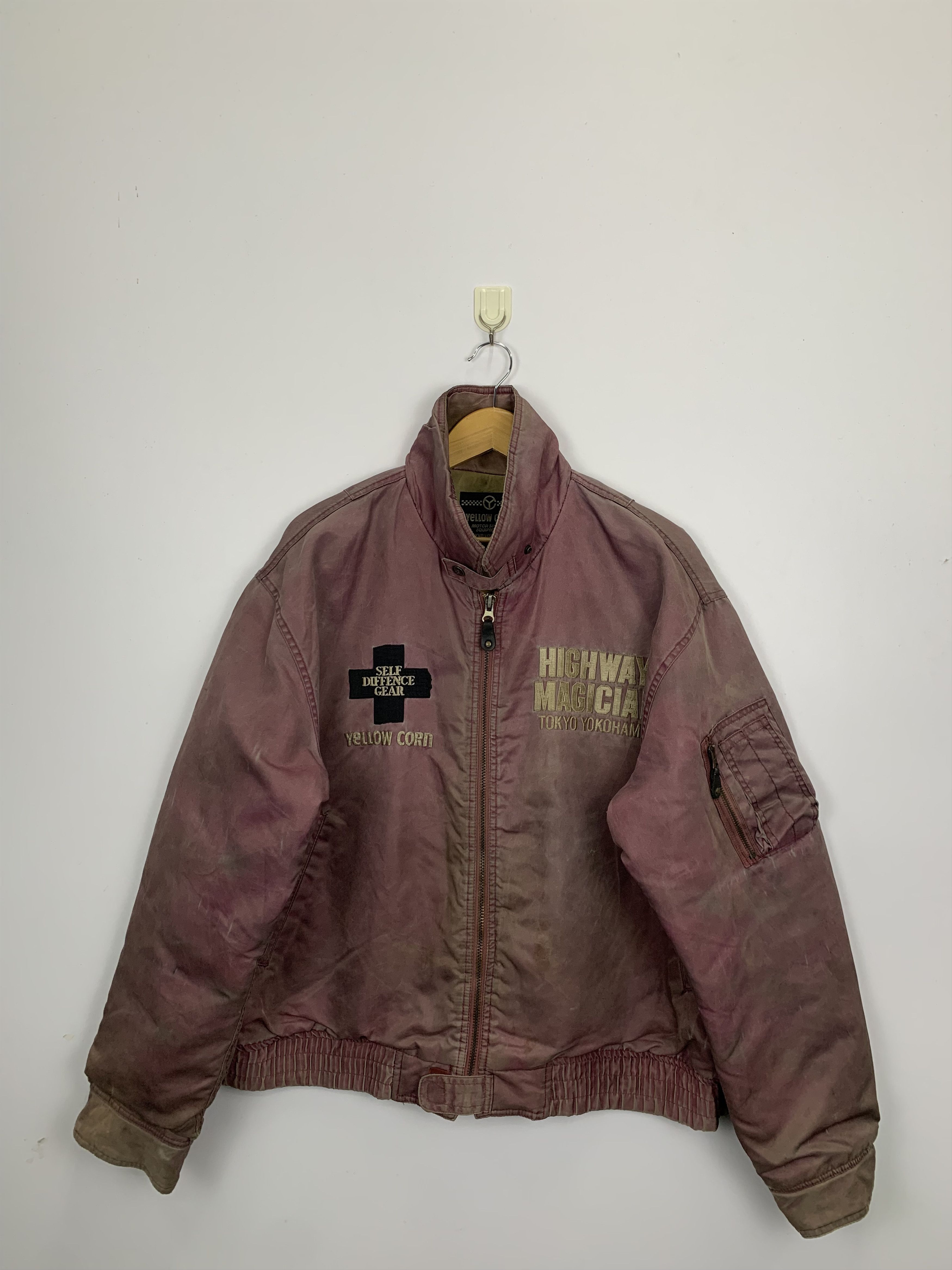 Vintage × YELLOW CORN Vintage Sun Faded Yellow Corn Sledge Hammer Racing Jacket Size US M / EU 48-50 / 2 - 2 Thumbnail