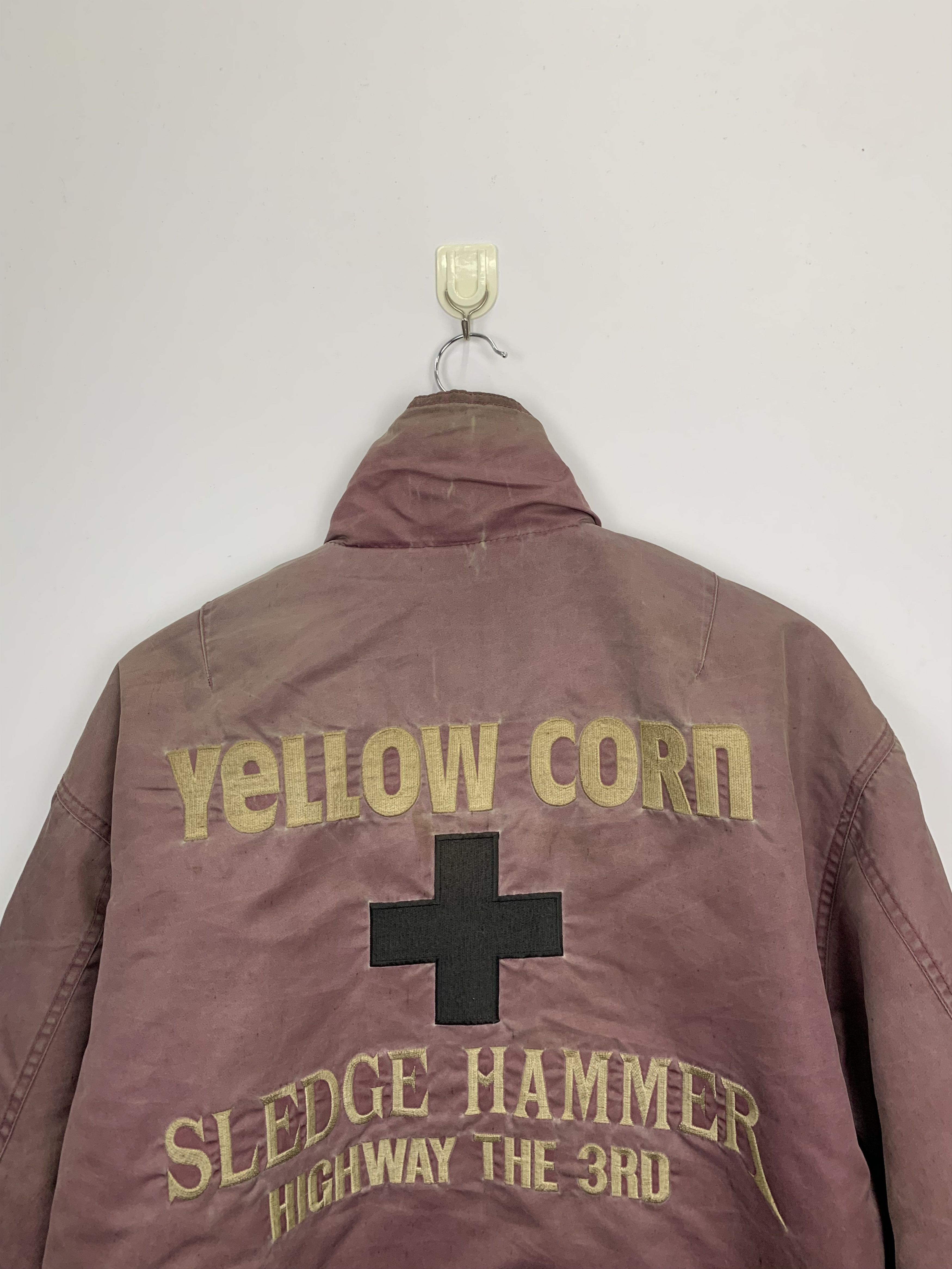 Vintage × YELLOW CORN Vintage Sun Faded Yellow Corn Sledge Hammer Racing Jacket Size US M / EU 48-50 / 2 - 6 Thumbnail